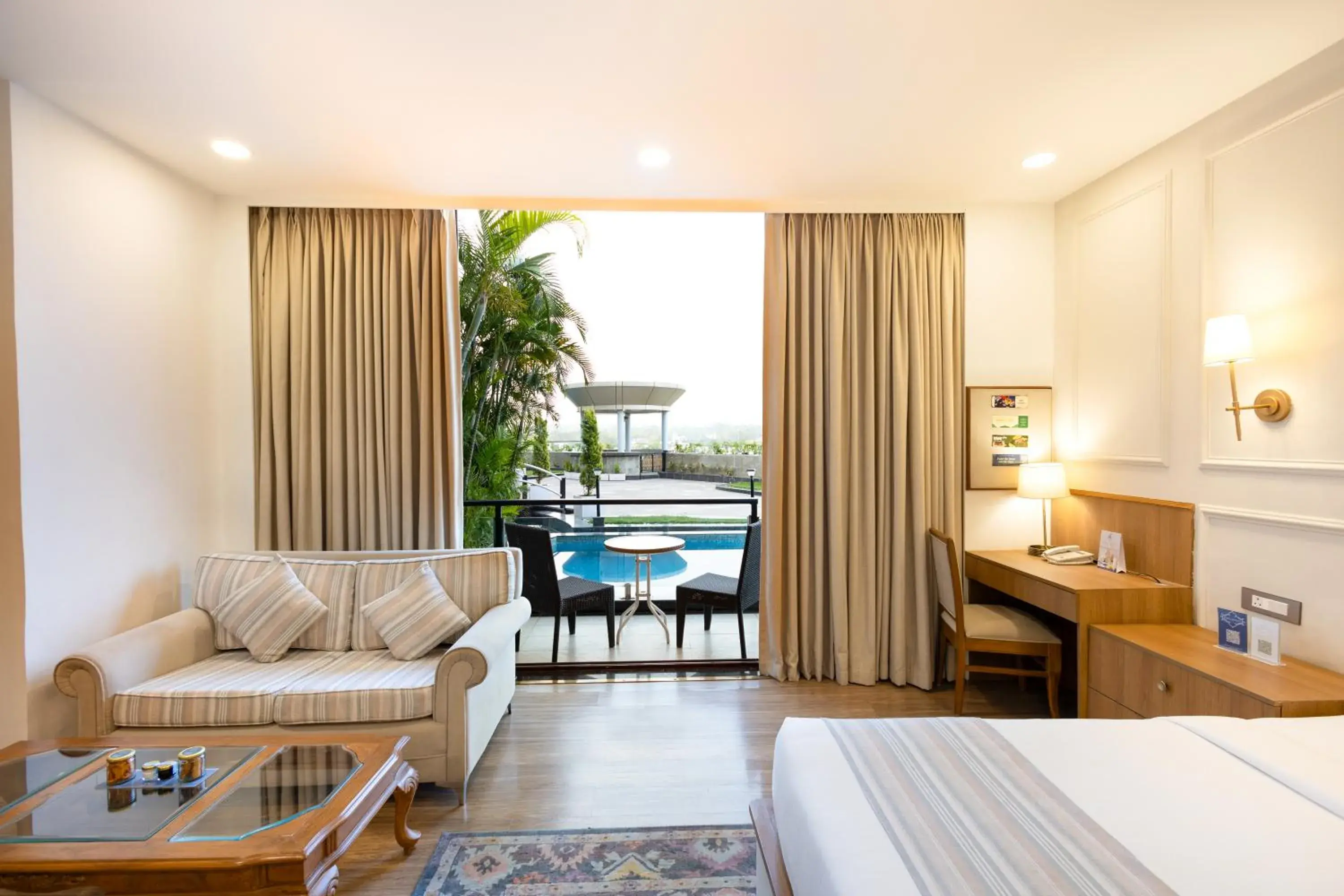 Mountain view, Bed in The BellaVista Hotel Chandigarh Panchkula Mountain view, Bed in The BellaVista Hotel Chandigarh Panchkula