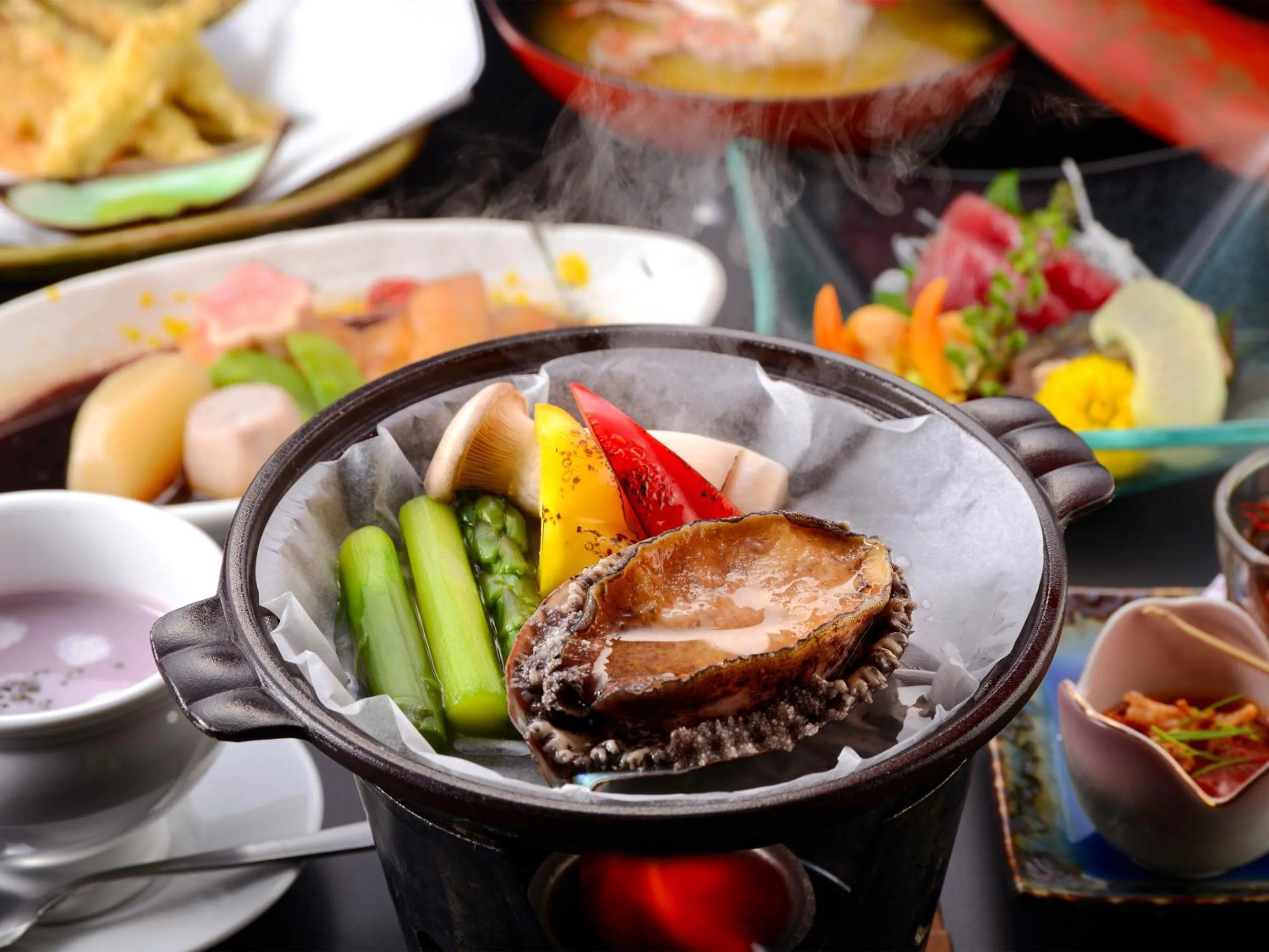 Food close-up in Kameyama Onsen Hotel