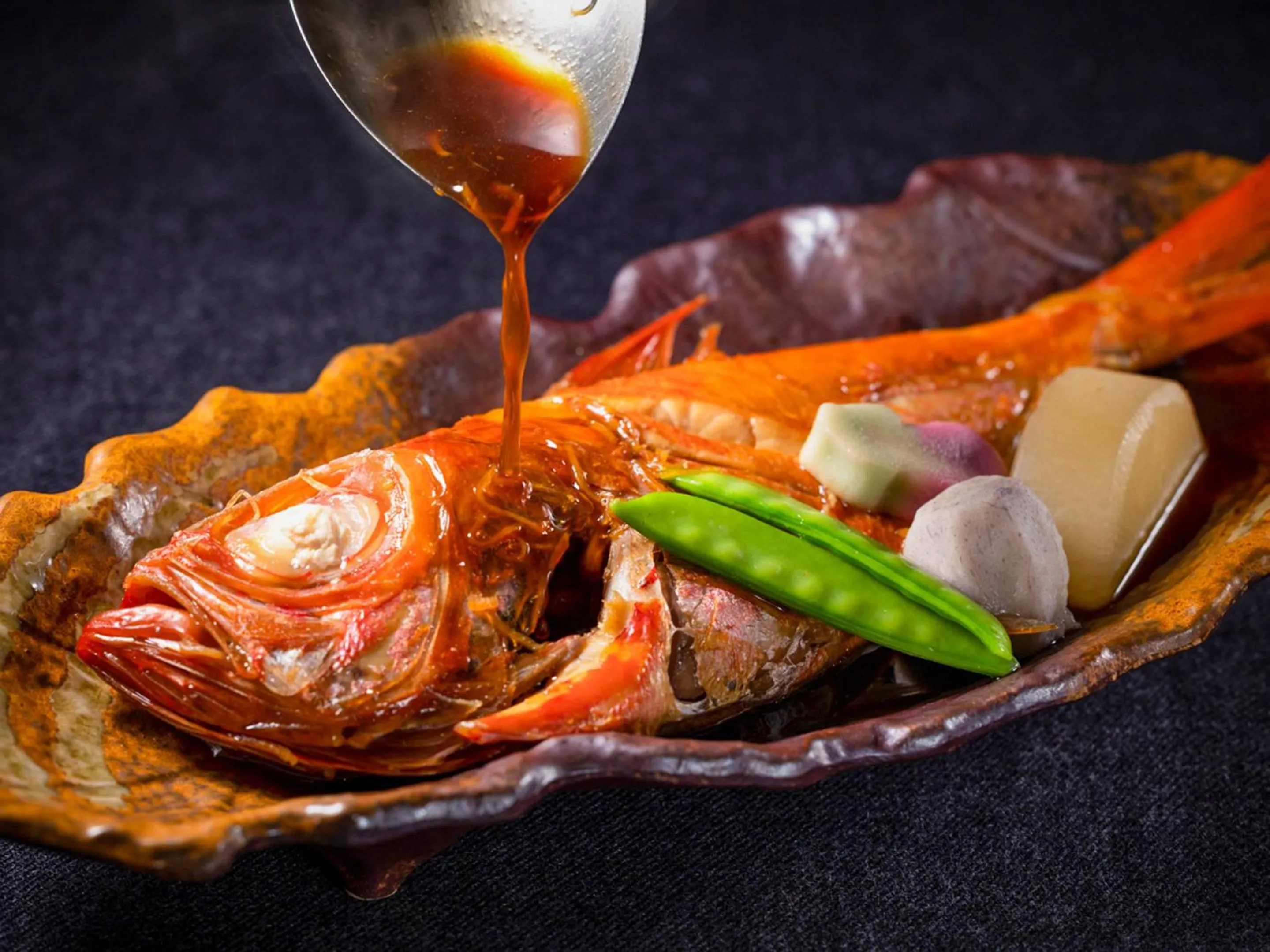 Dinner in Kameyama Onsen Hotel