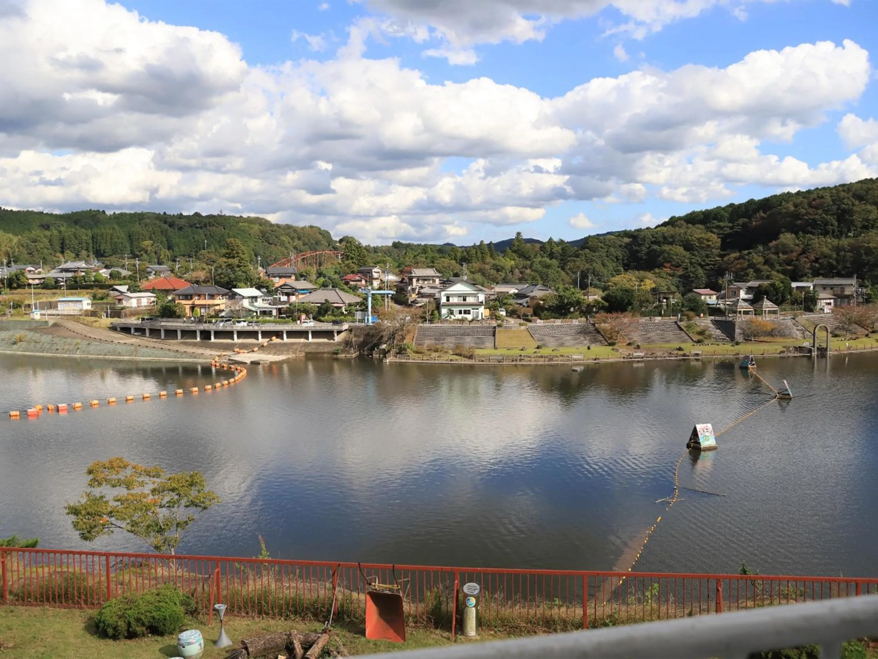 Lake view in Kameyama Onsen Hotel