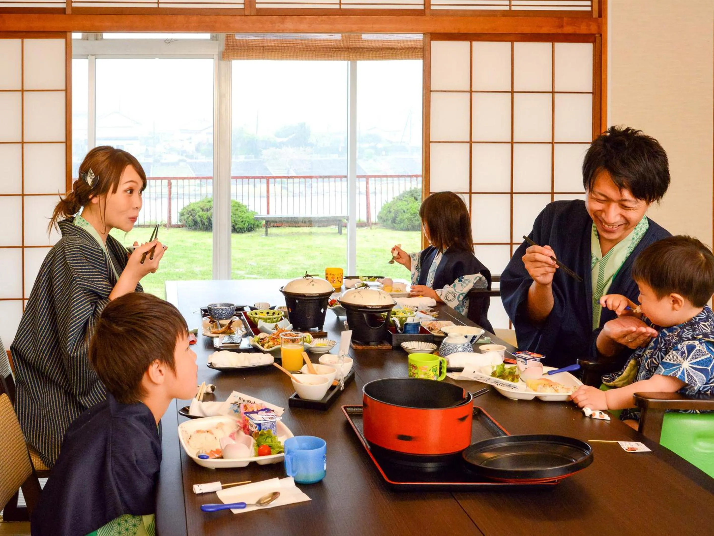 People in Kameyama Onsen Hotel