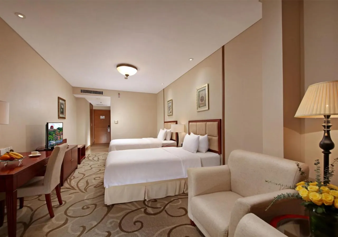 Bedroom, Bed in City Hotel Xiamen-Free Welcome Fruits