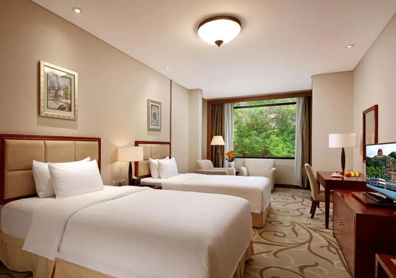 Bedroom, Bed in City Hotel Xiamen-Free Welcome Fruits Bedroom, Bed in City Hotel Xiamen-Free Welcome Fruits