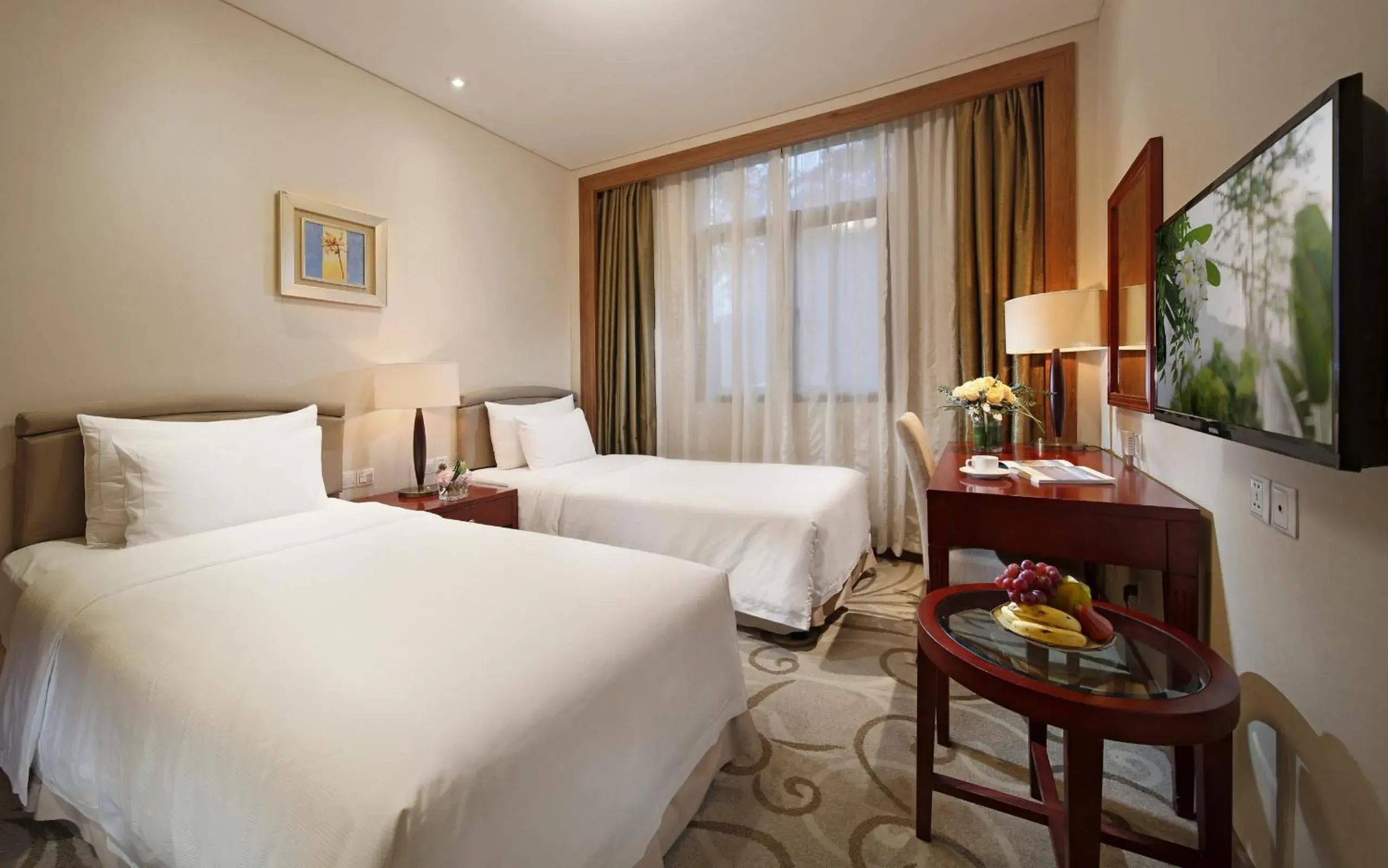 Bedroom, Bed in City Hotel Xiamen-Free Welcome Fruits Bedroom, Bed in City Hotel Xiamen-Free Welcome Fruits