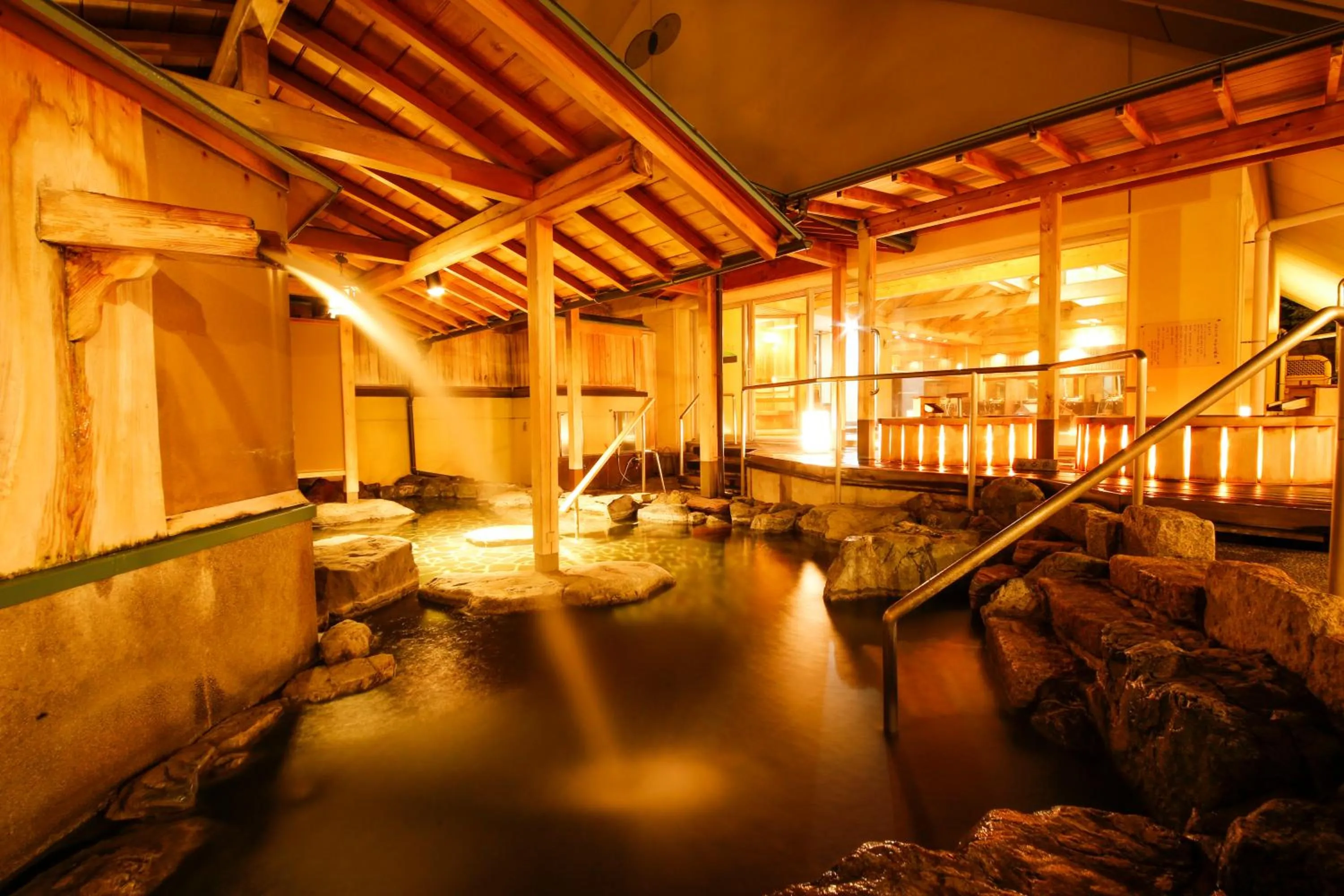 Hot Spring Bath in Sun Urashima Yuki no Sato