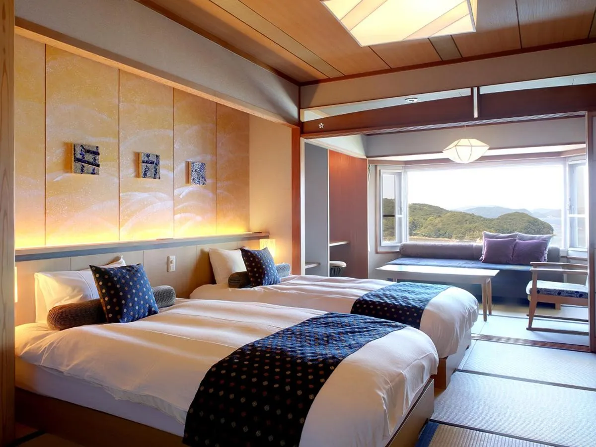 Photo of the whole room, Bed in Sun Urashima Yuki no Sato