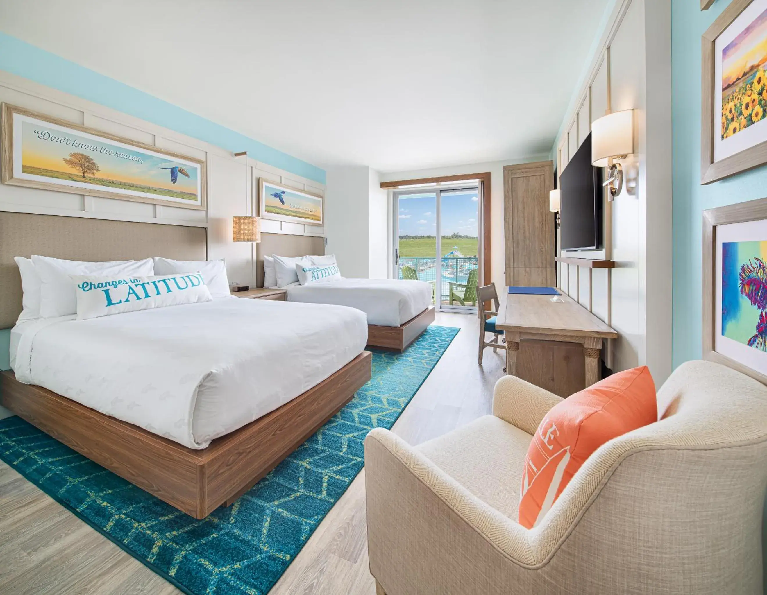 Bed in Margaritaville Hotel Kansas City Bed in Margaritaville Hotel Kansas City