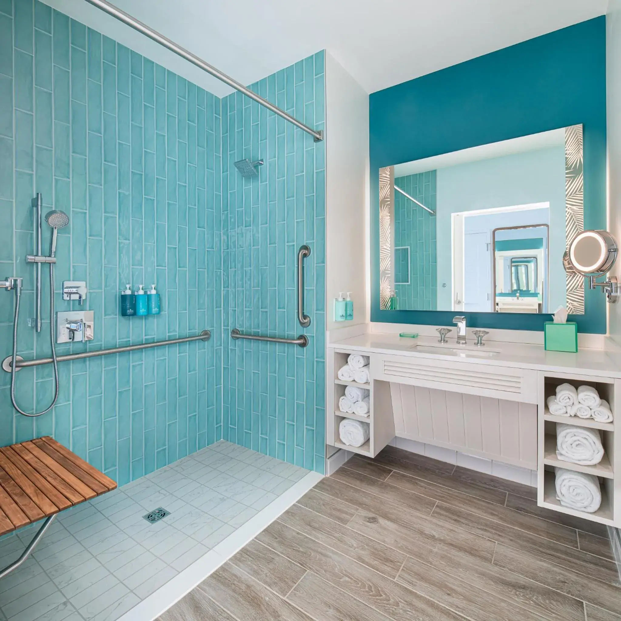 Bathroom in Margaritaville Hotel Kansas City Bathroom in Margaritaville Hotel Kansas City