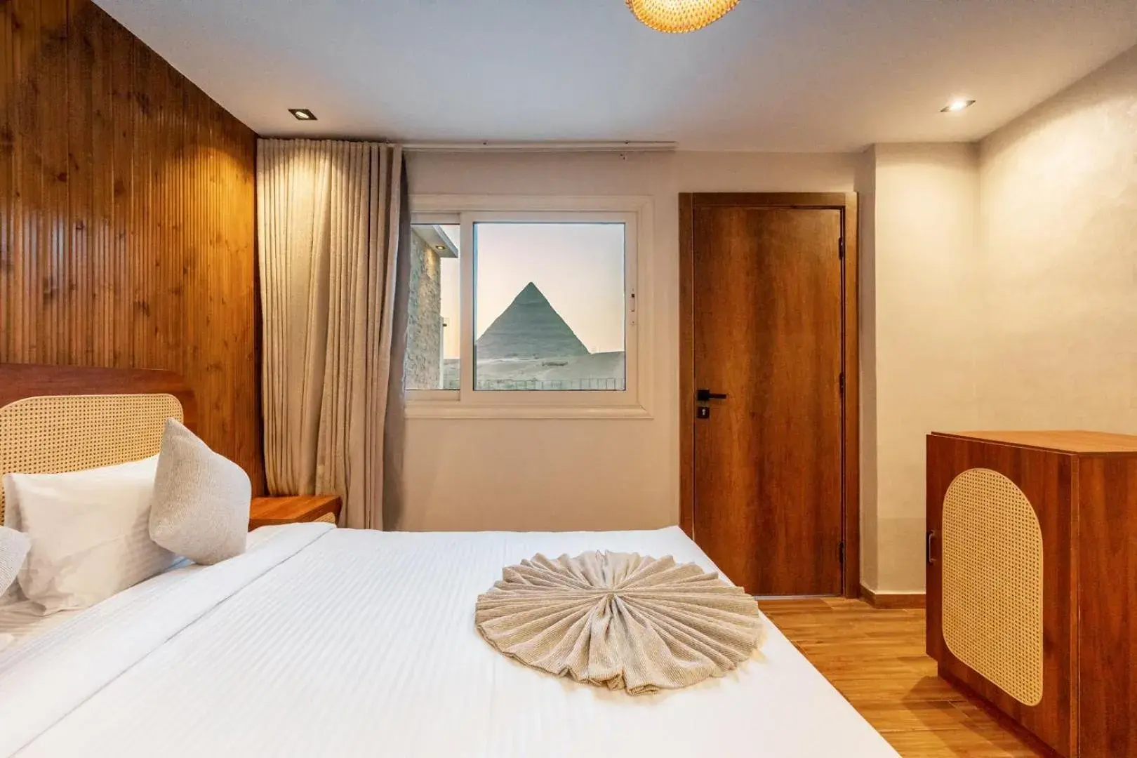 Deluxe Double Room with Panoramic Pyramids View and Terrace in Beyond Pyramids View Deluxe Double Room with Panoramic Pyramids View and Terrace in Beyond Pyramids View