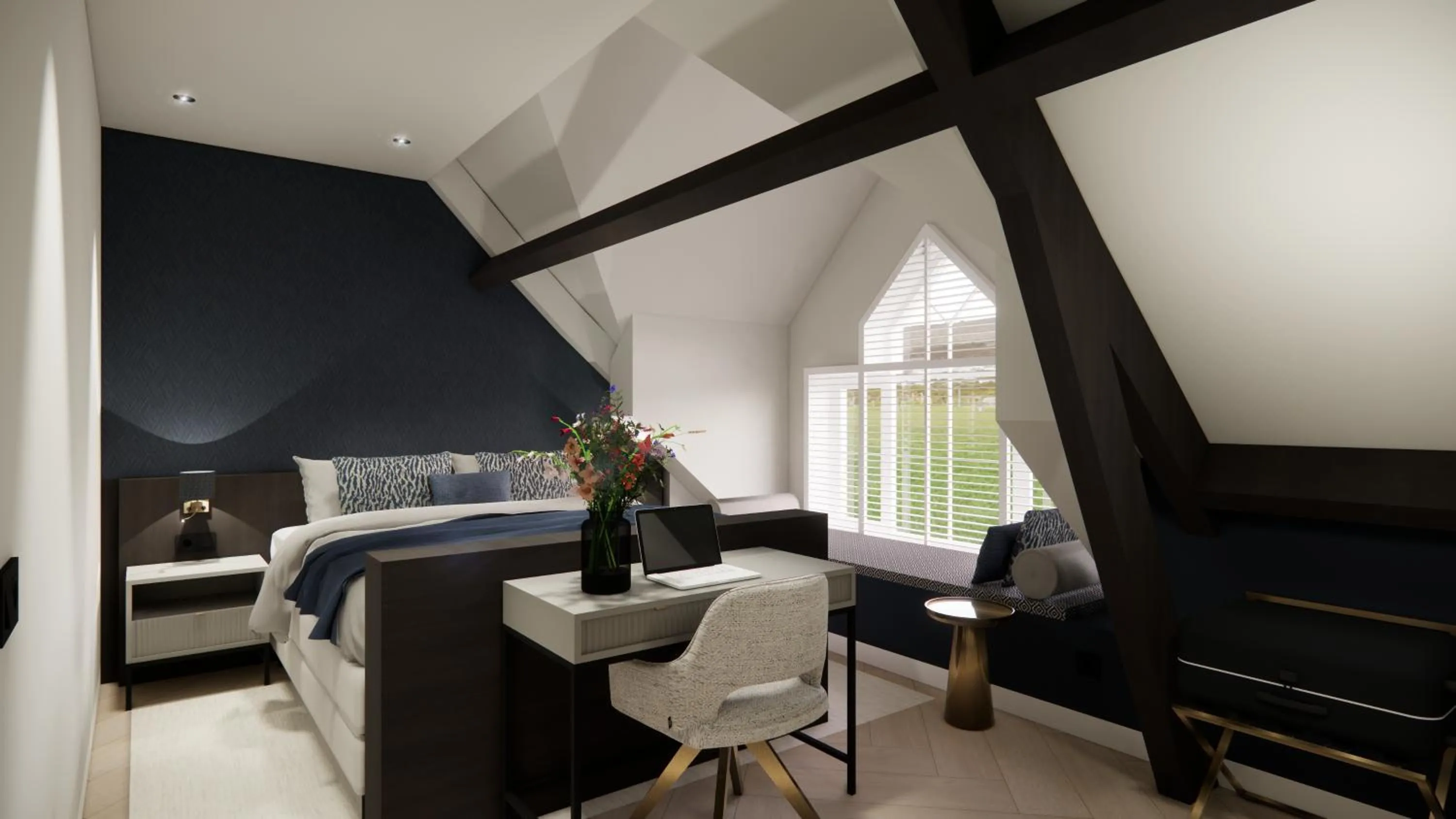 Deluxe Room in Hotel - restaurant Hoeve Kromwijk