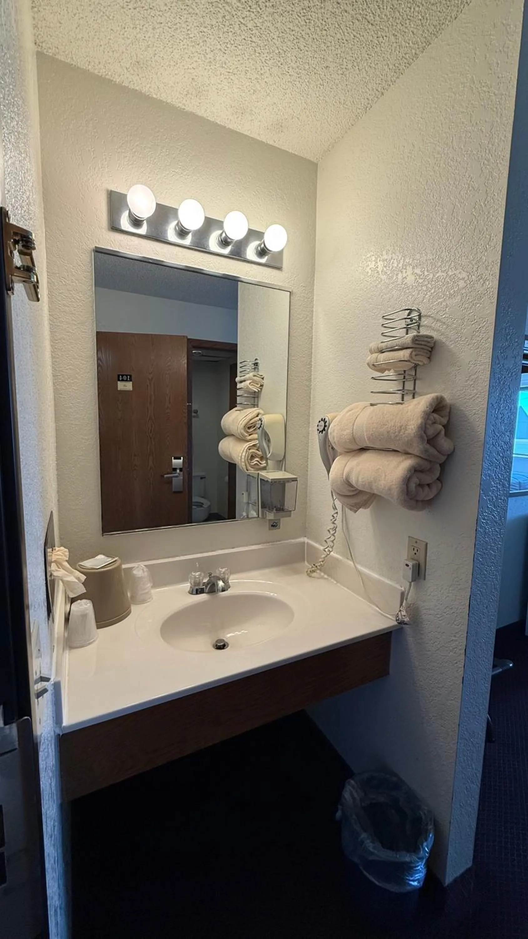 Bathroom in clarion hometown inn
