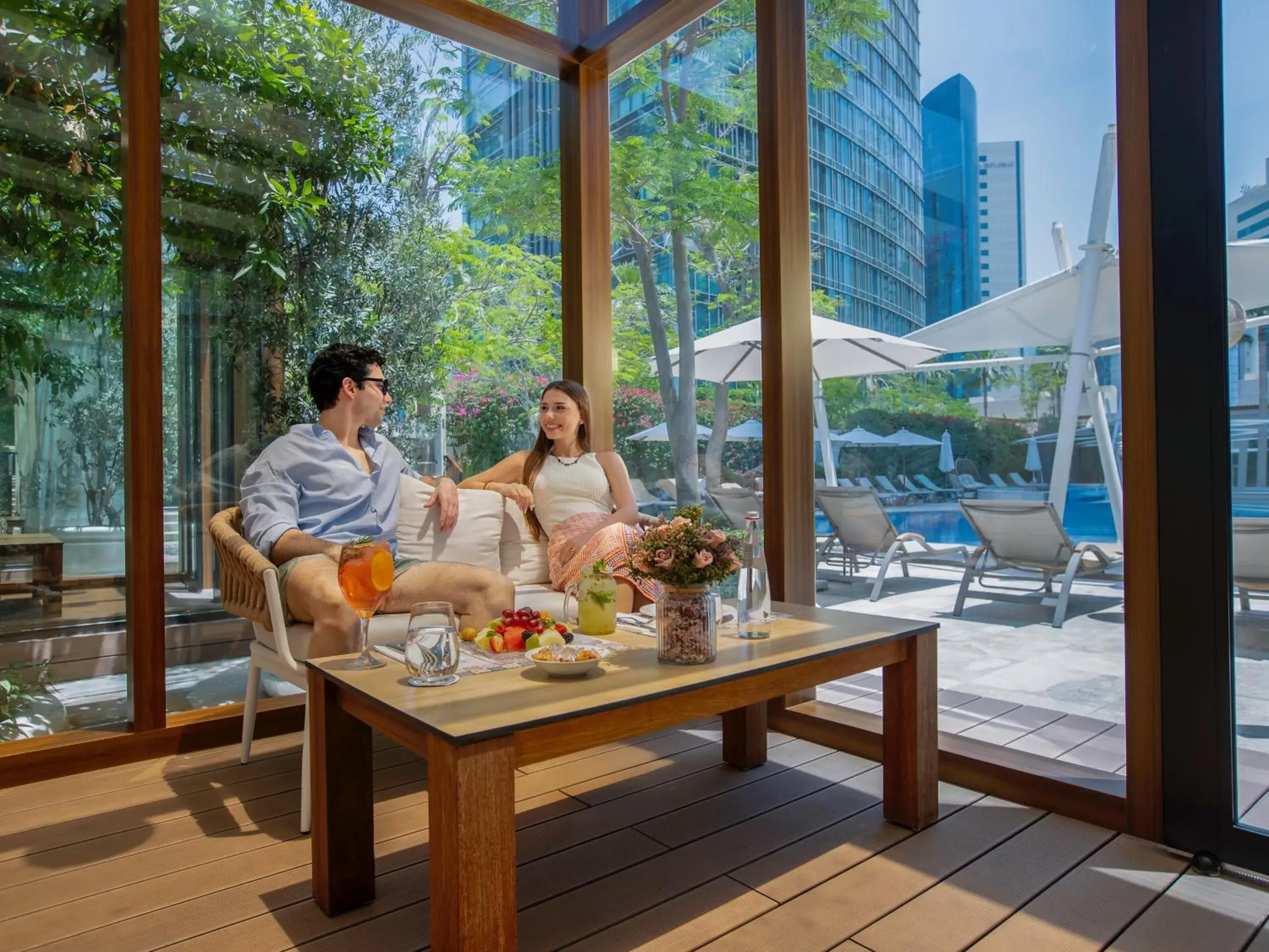 Swimming pool in City Centre Rotana Doha Swimming pool in City Centre Rotana Doha