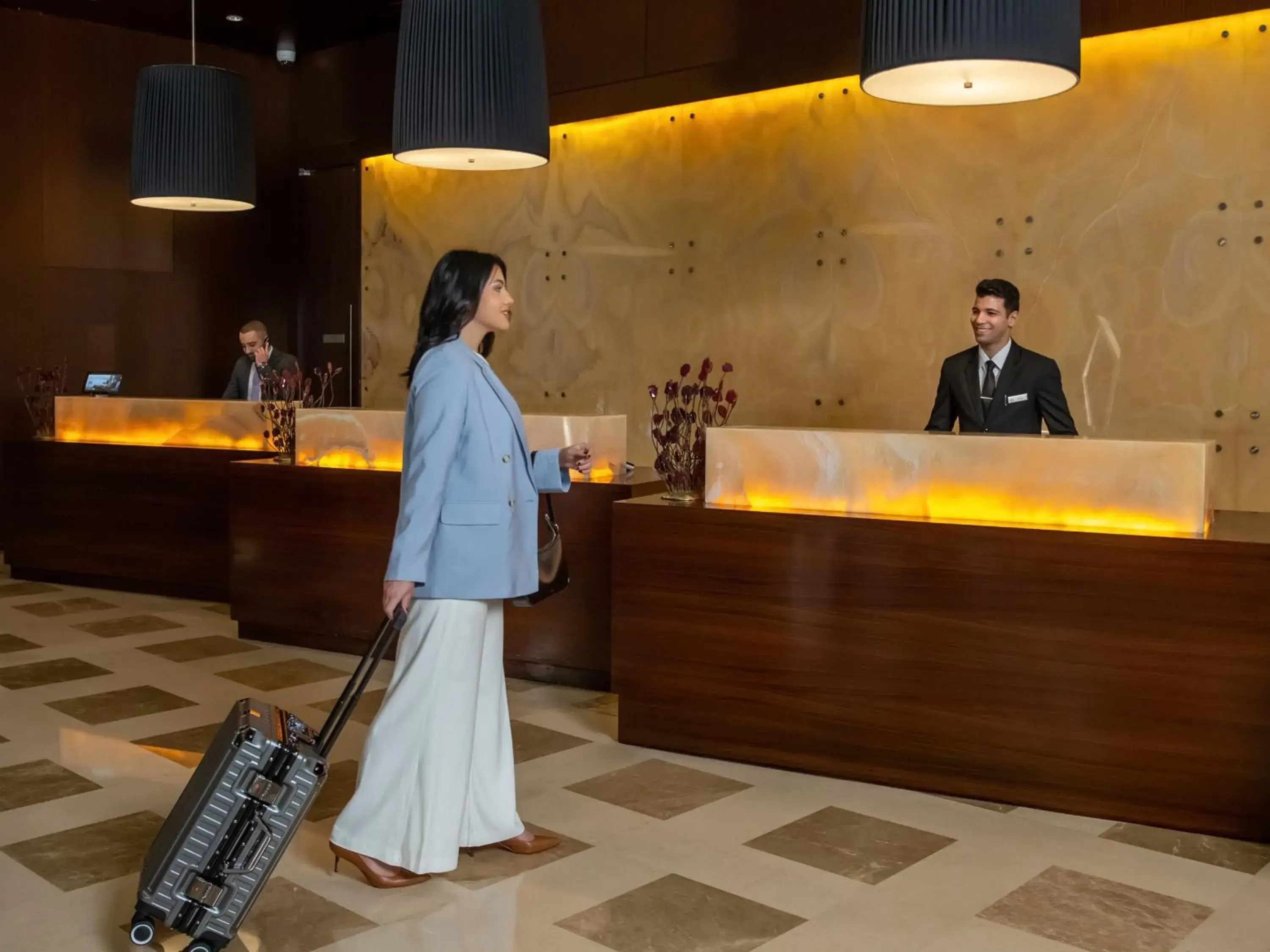 Lobby or reception in City Centre Rotana Doha Lobby or reception in City Centre Rotana Doha