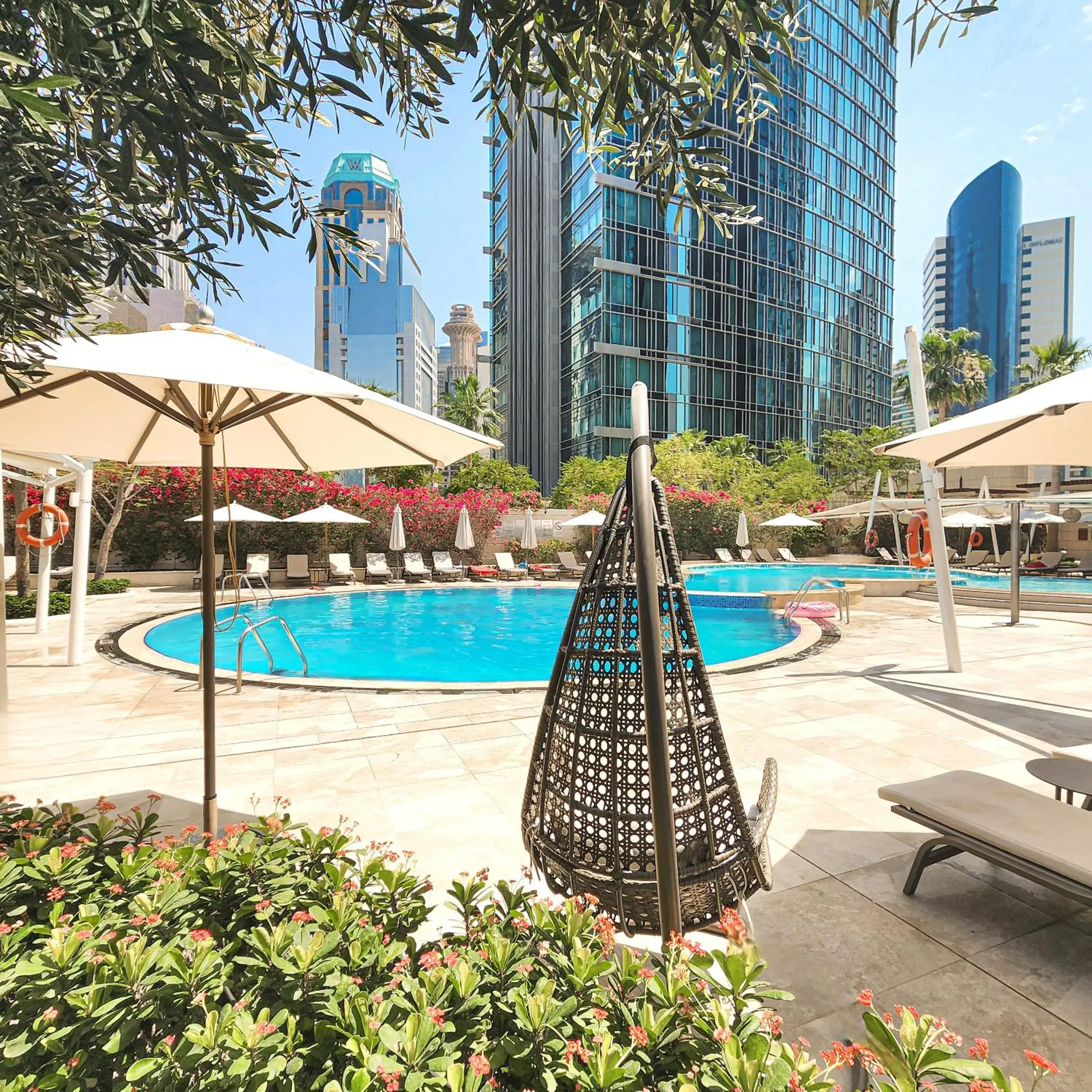 Swimming pool in City Centre Rotana Doha Swimming pool in City Centre Rotana Doha