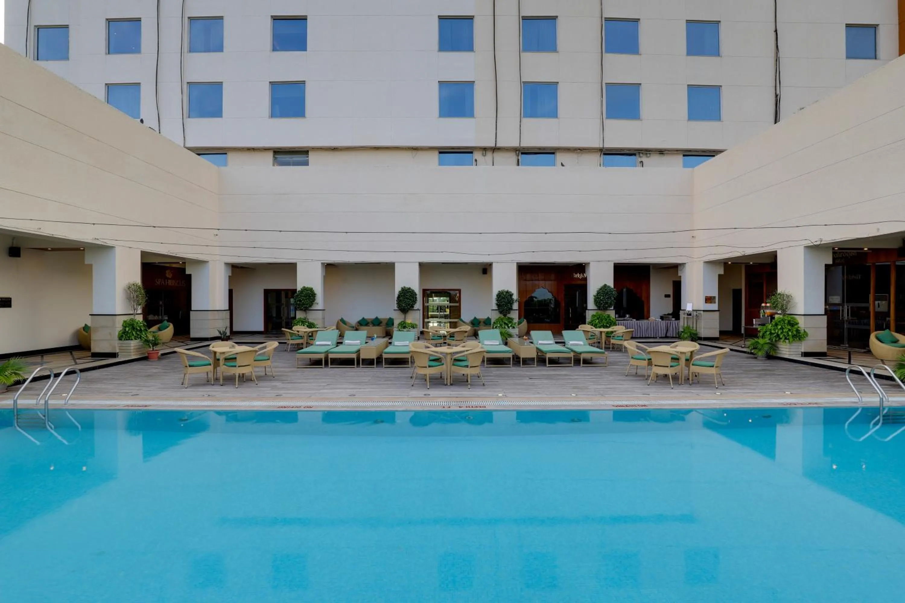 Swimming pool in Saura Hotel, Agra - A Club Mahindra Associate