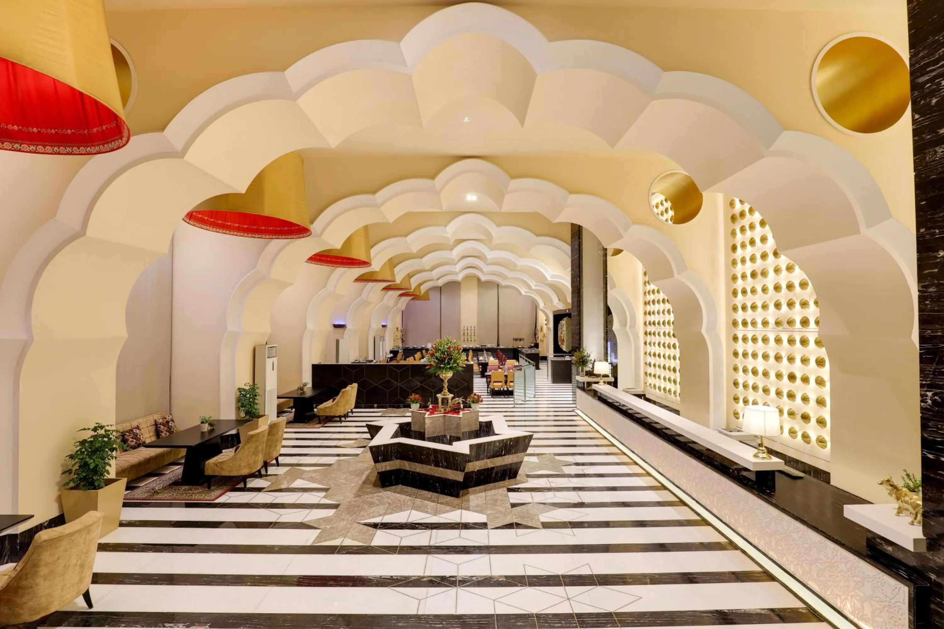 Lobby or reception in Saura Hotel, Agra - A Club Mahindra Associate