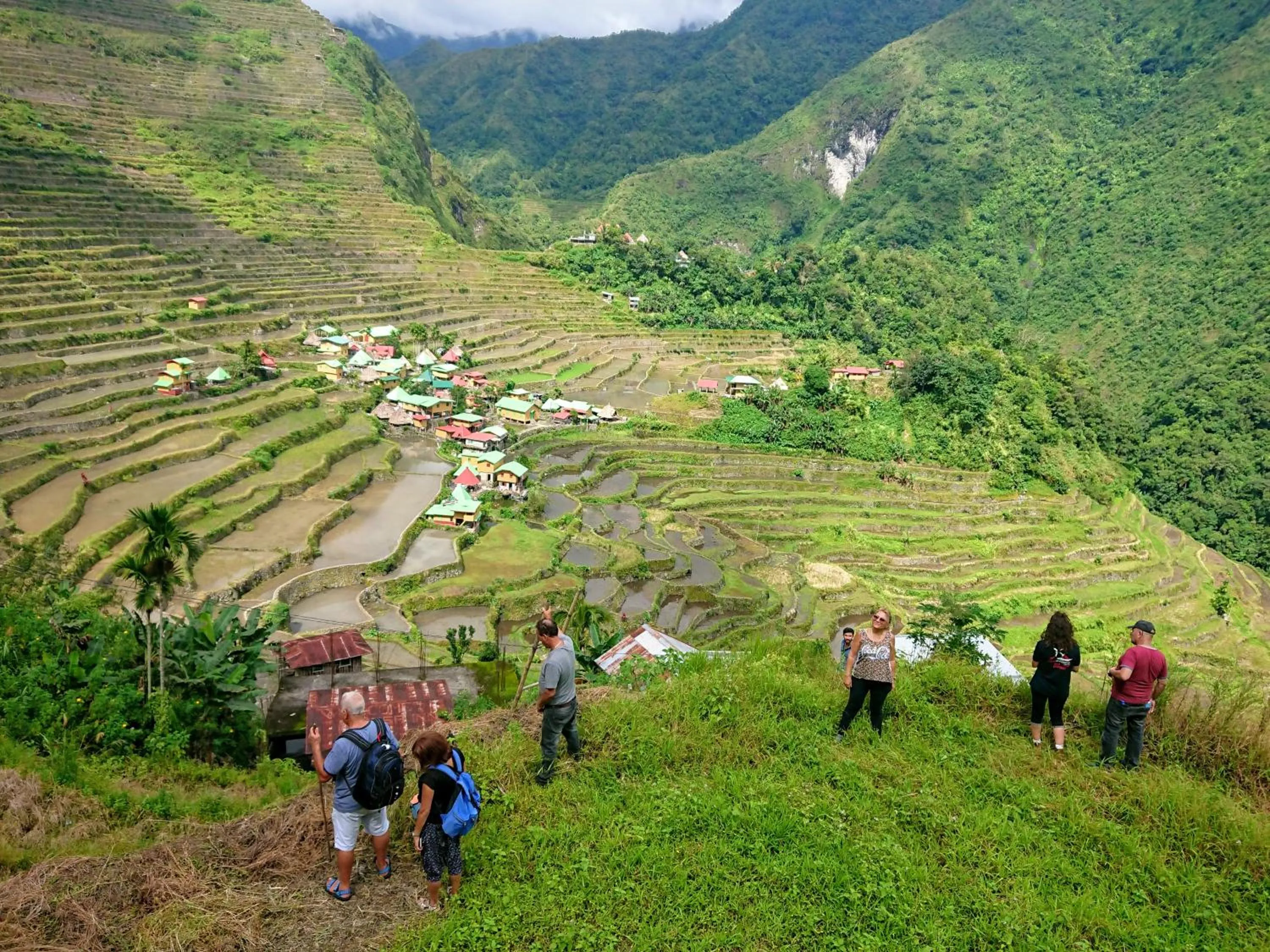 Mountain view in Batad Transient House