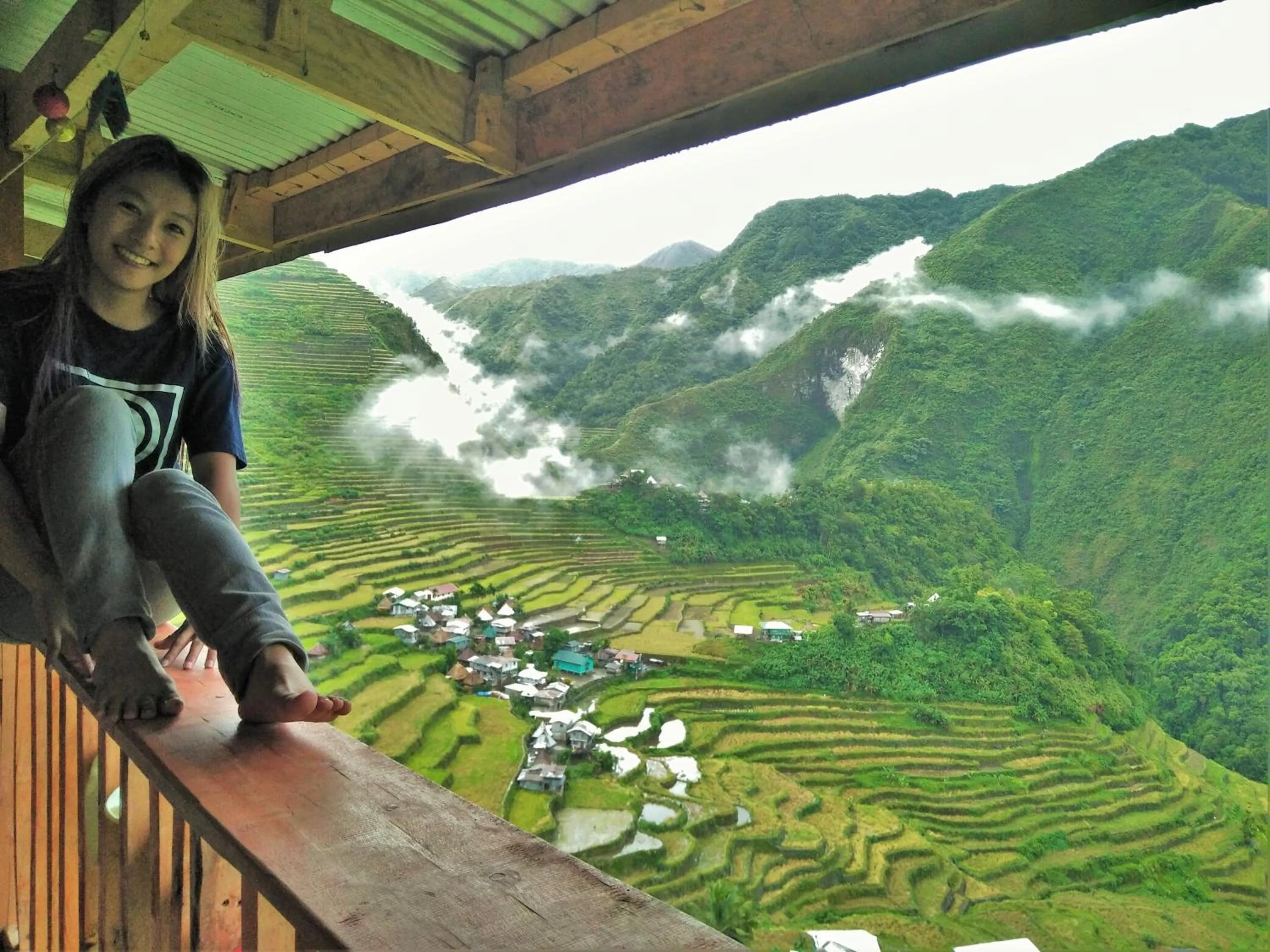 Balcony/Terrace in Batad Transient House