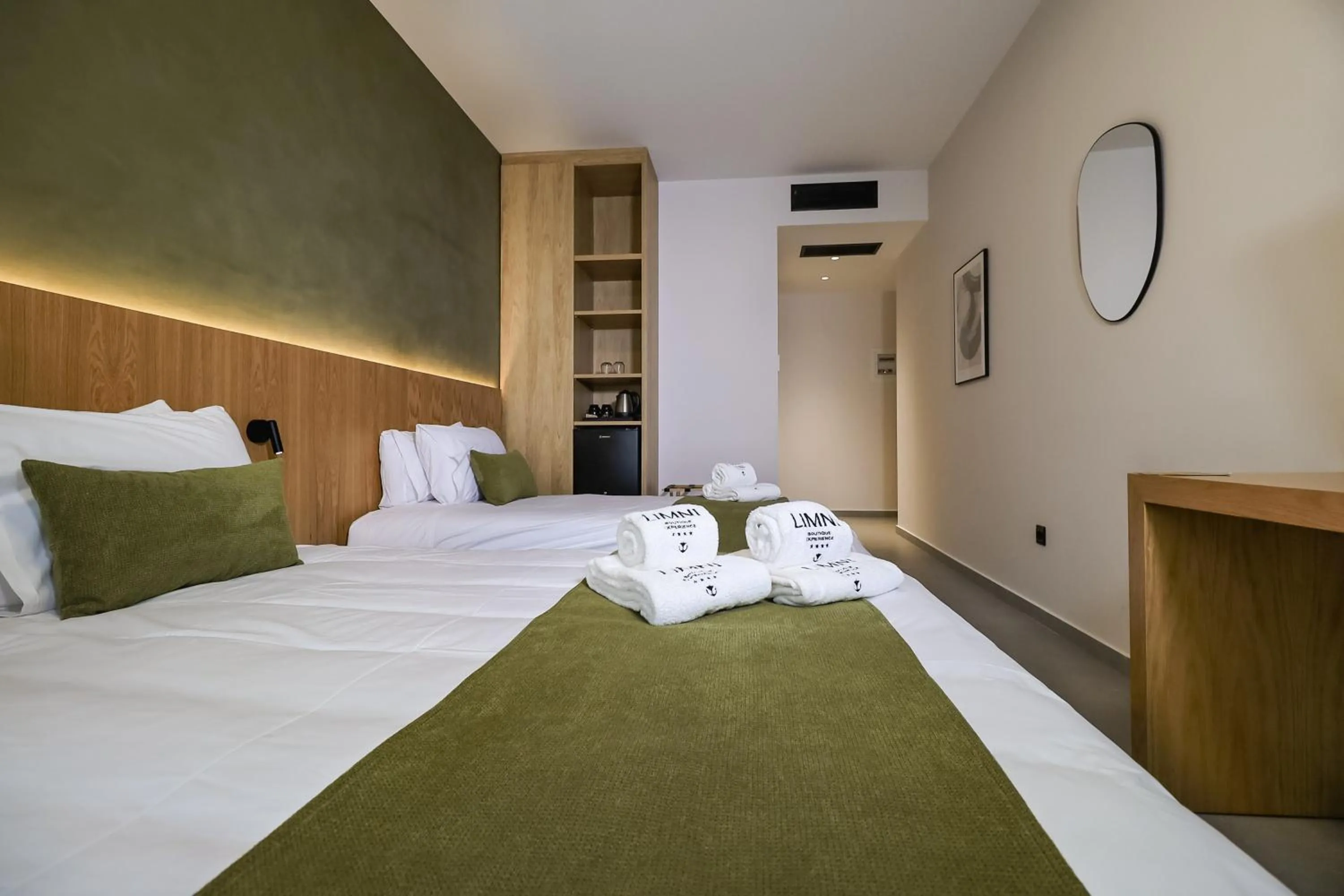 Bed in LIMNI Boutique Experience Evia
