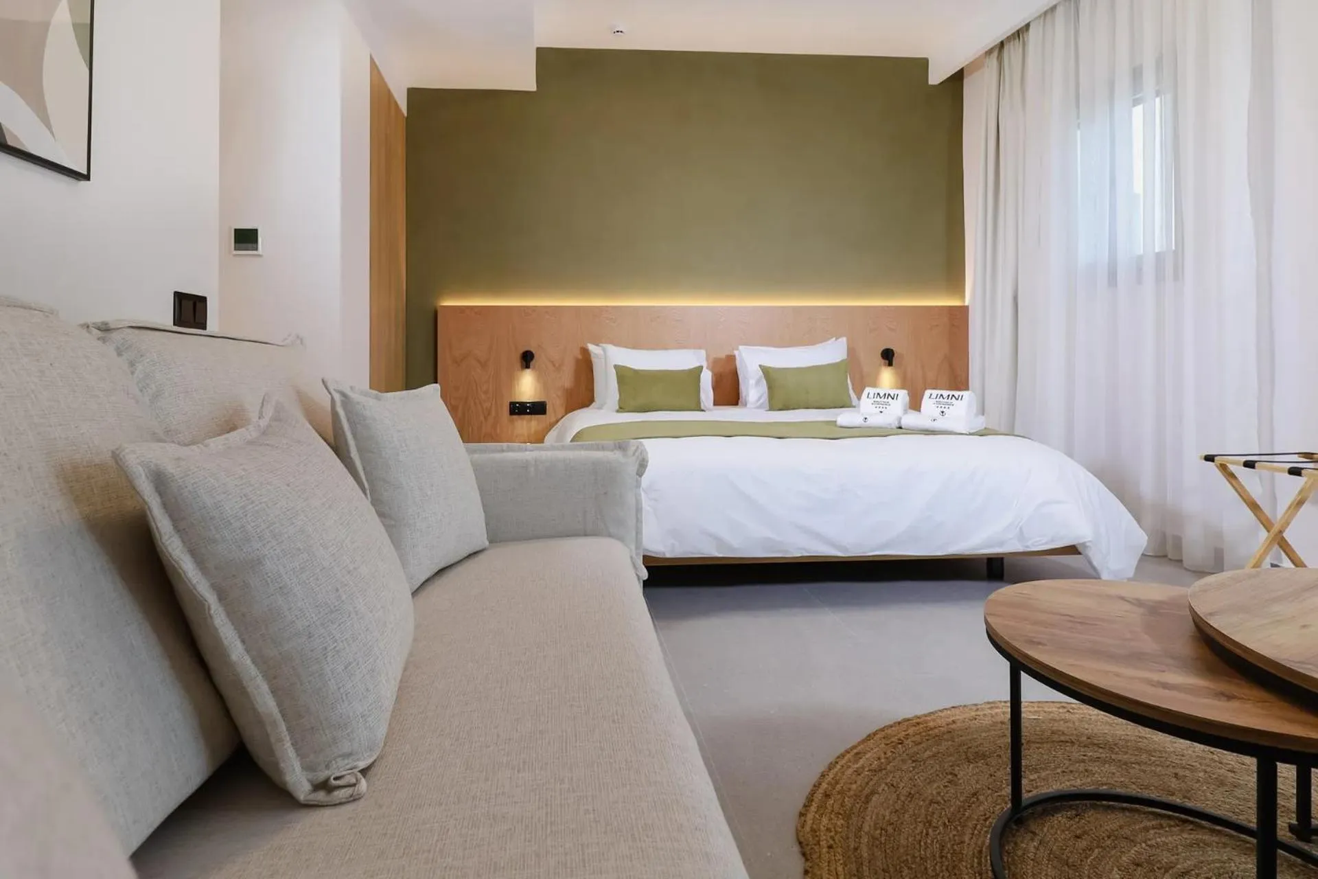 Bed in LIMNI Boutique Experience Evia