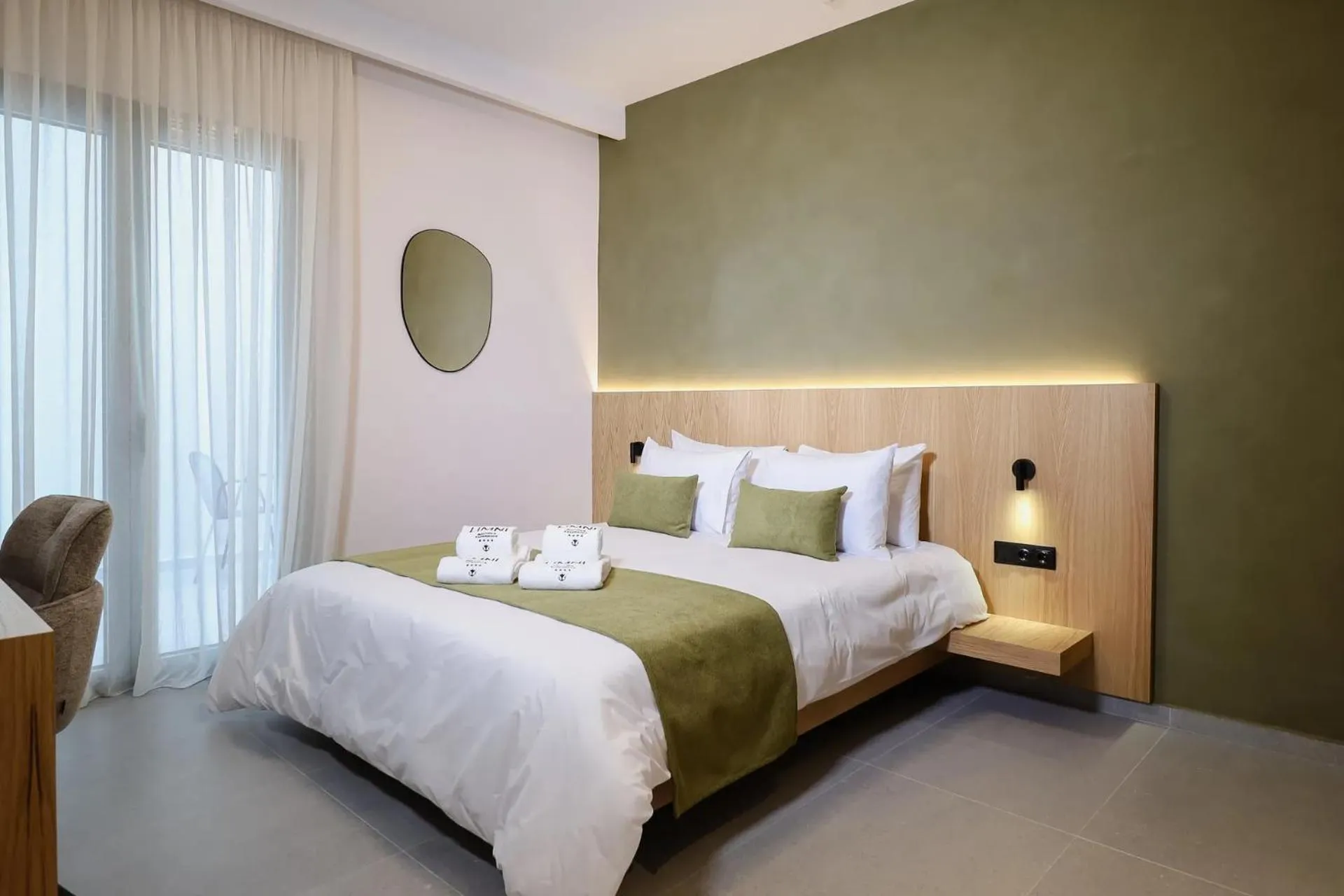 Bed in LIMNI Boutique Experience Evia