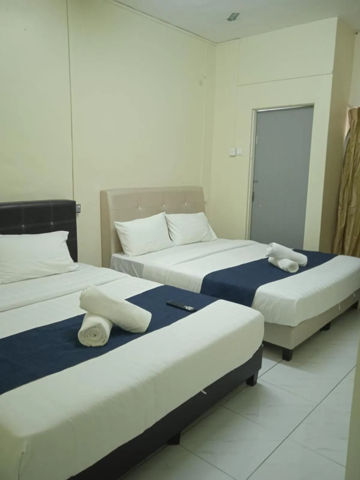 Bed in Cool view budget hotel