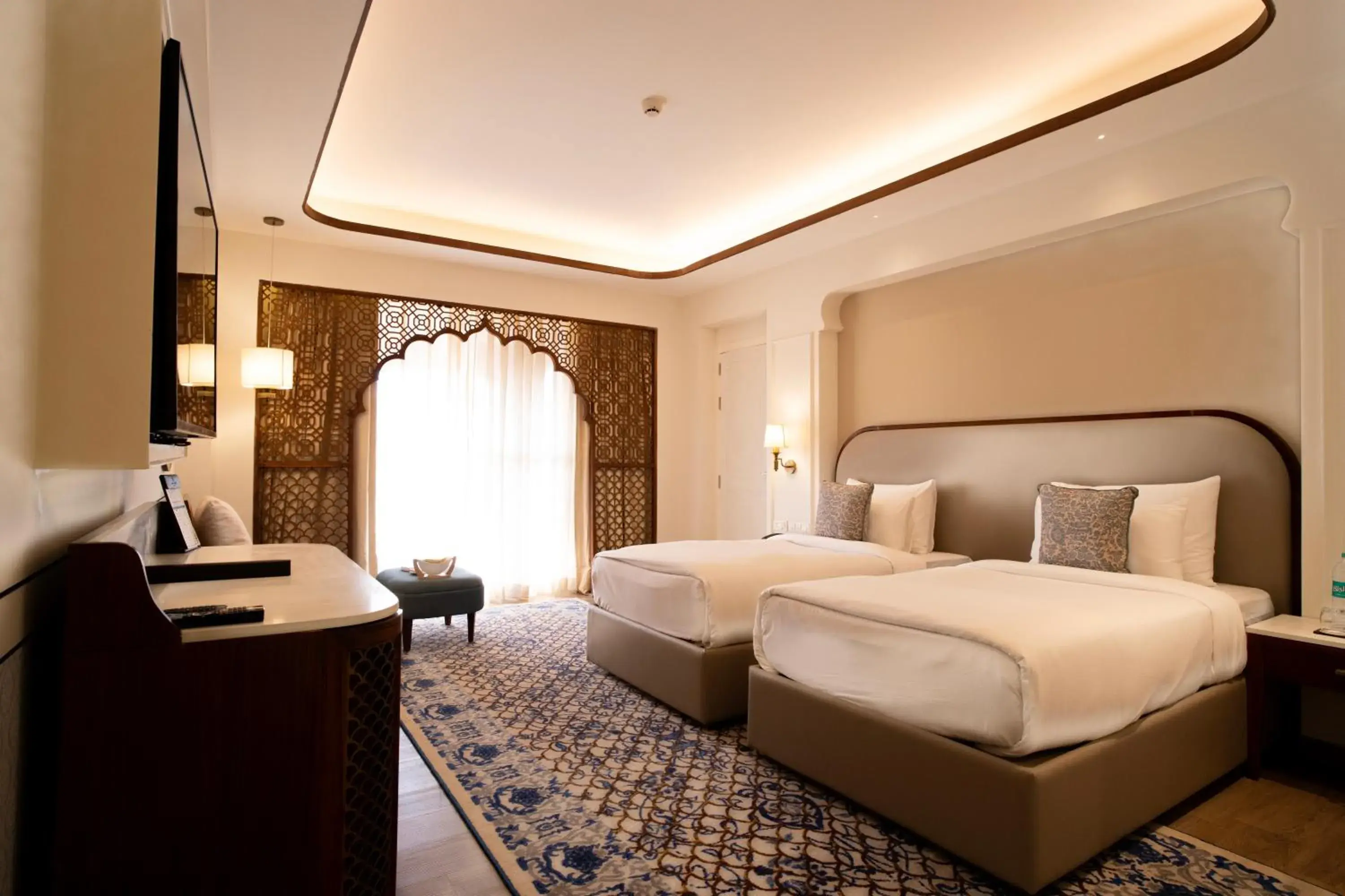 Jalrupa Twin Room with Balcony (Ganges Facing) in Bhagirathi By Atishay Jalrupa Twin Room with Balcony (Ganges Facing) in Bhagirathi By Atishay