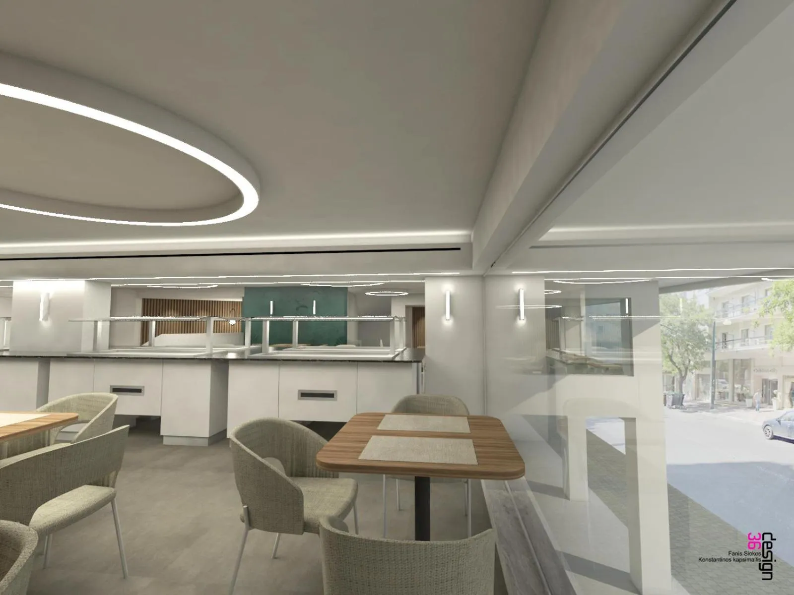 Dining area in Zein Boutique Athens hotel