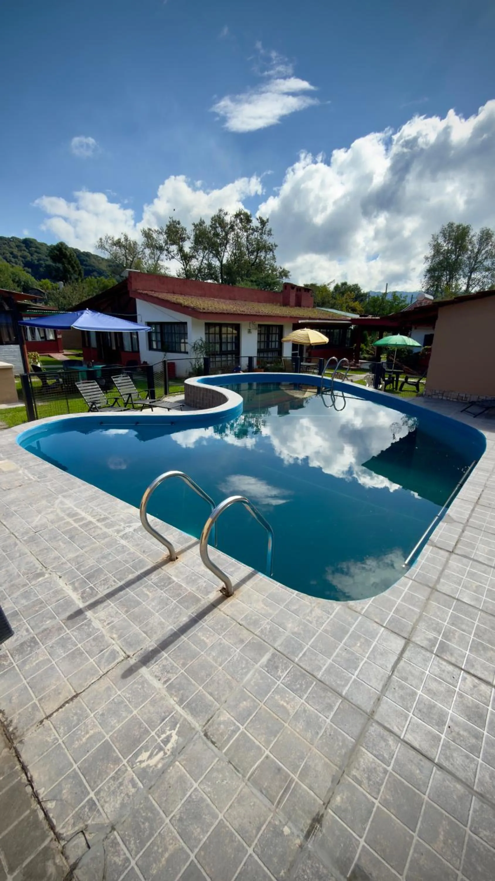 Pool view in La Casa de Reyes Posada