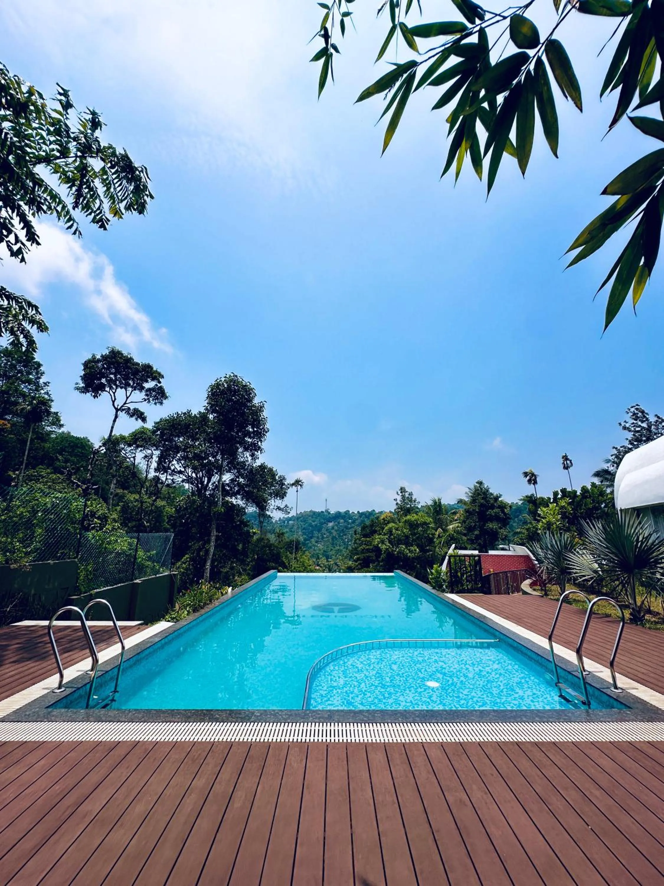 Pool view in Talenresort Vythiri Villas