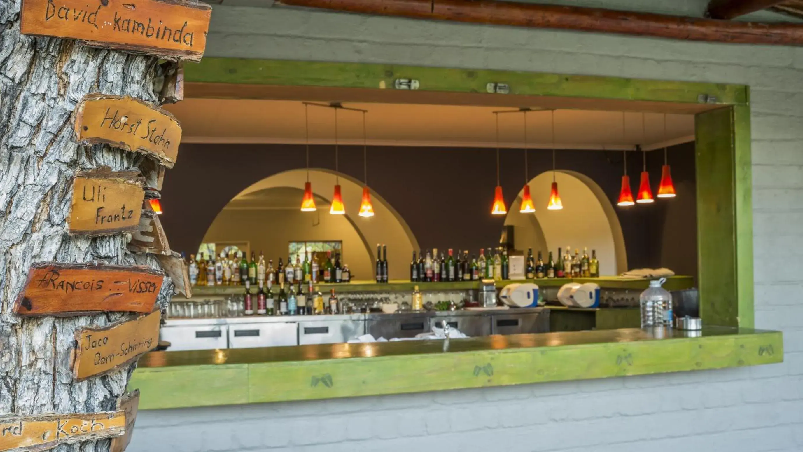 Lounge or bar in Gondwana Damara Mopane Lodge Lounge or bar in Gondwana Damara Mopane Lodge