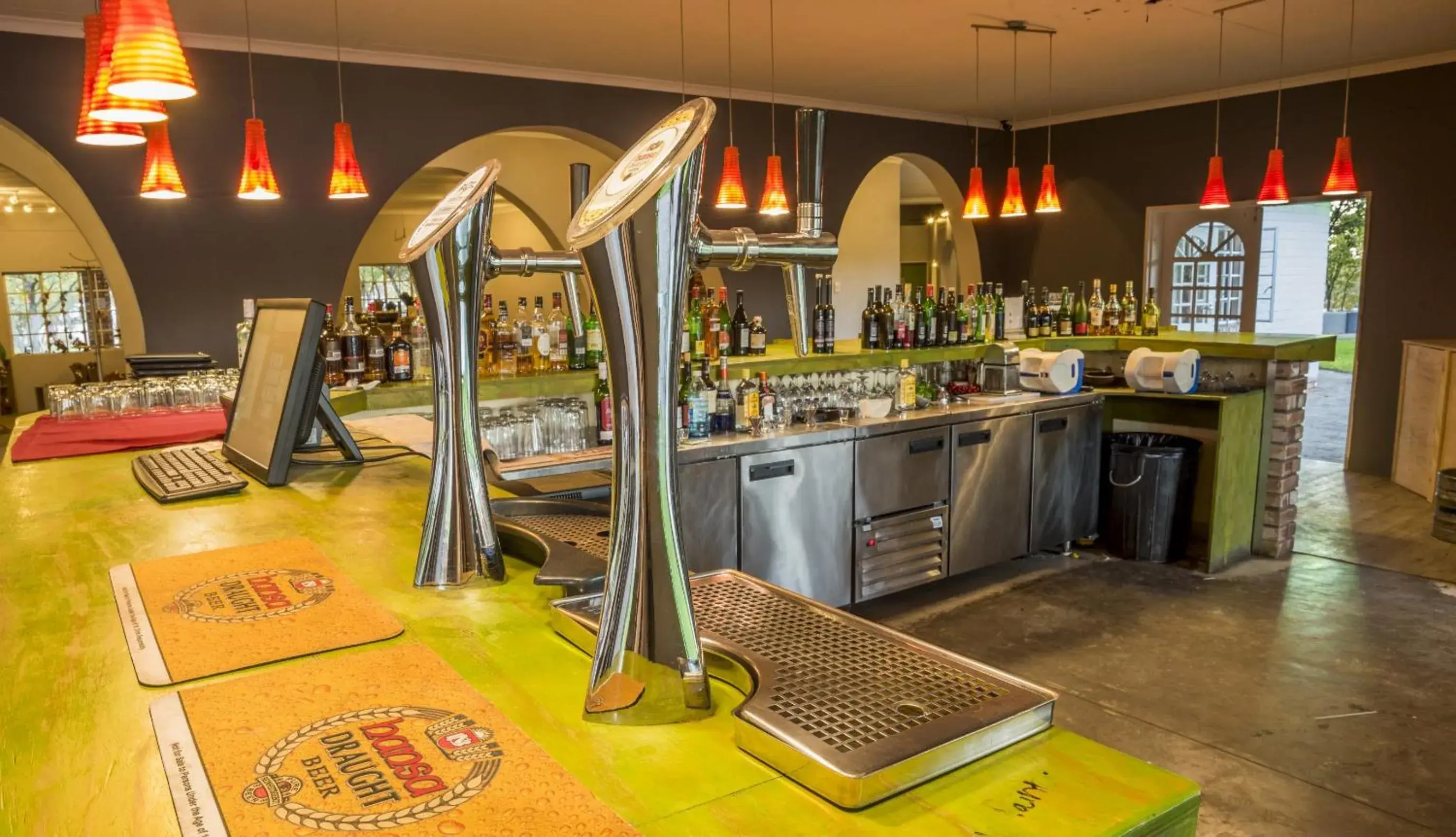 Lounge or bar in Gondwana Damara Mopane Lodge Lounge or bar in Gondwana Damara Mopane Lodge