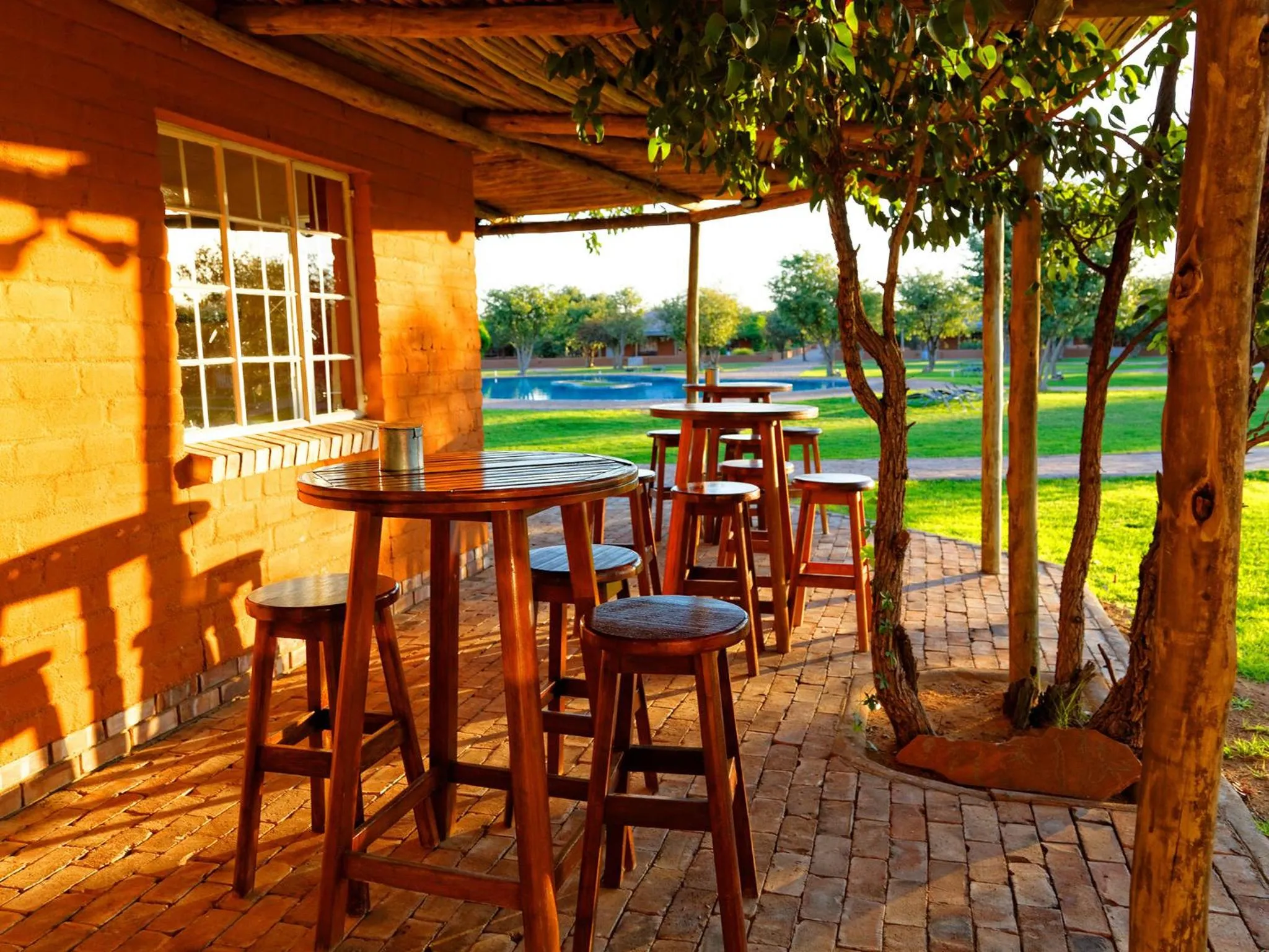 Patio in Gondwana Damara Mopane Lodge