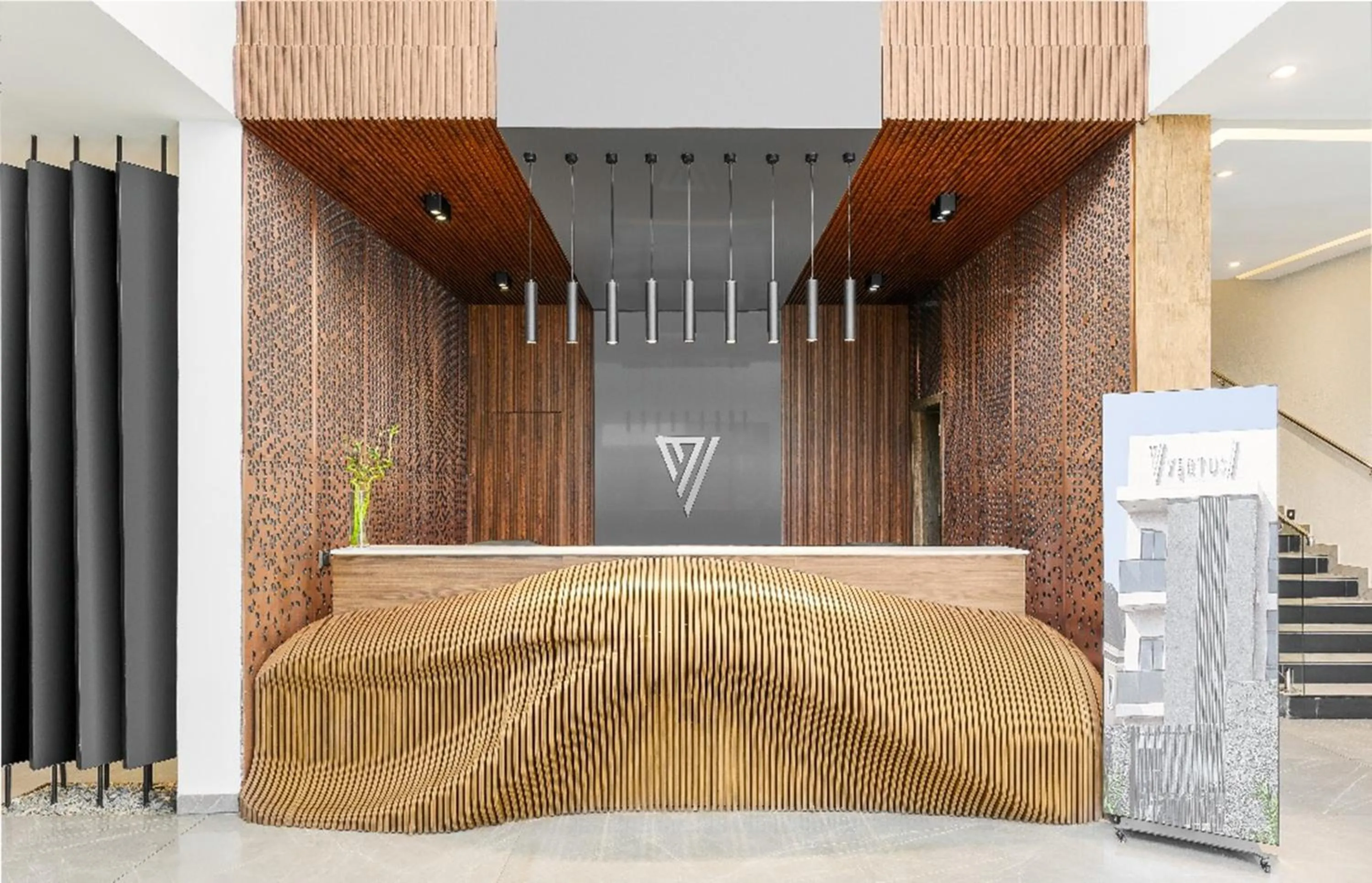 Lobby or reception in Vertus Hotel and Suites