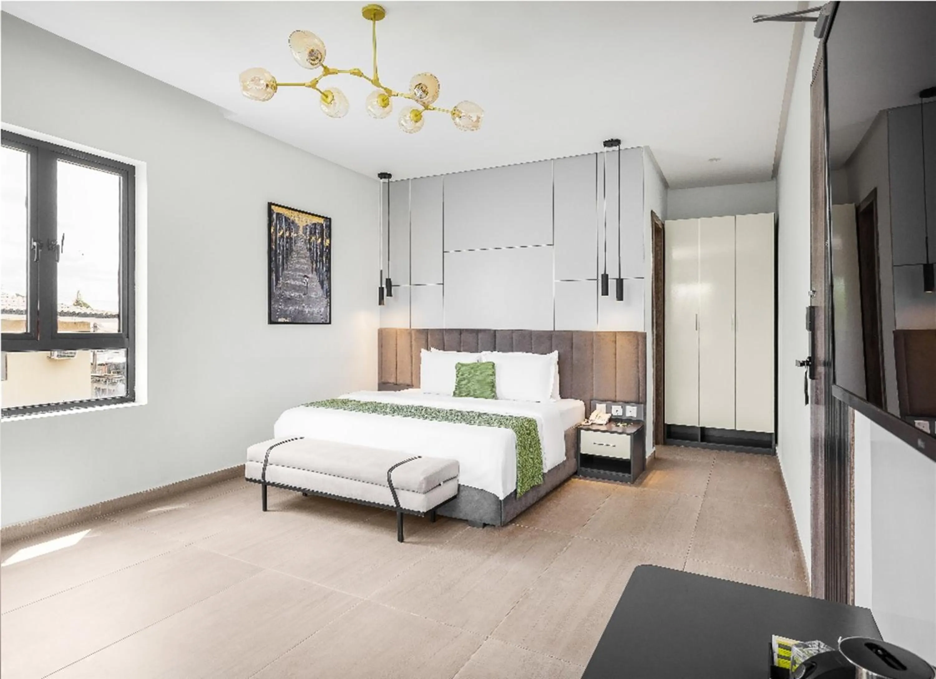 Photo of the whole room, Bed in Vertus Hotel and Suites