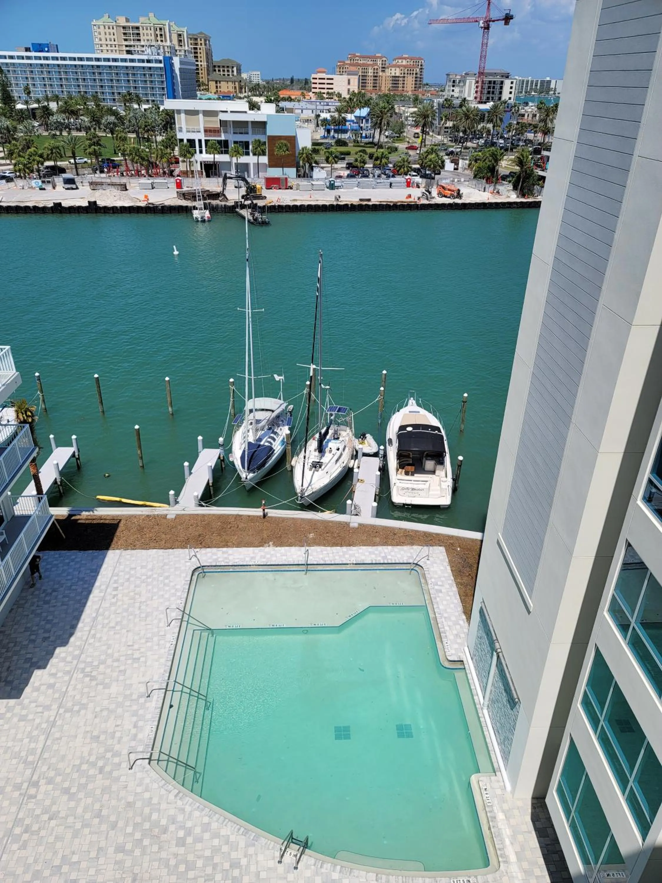 Pool view in ChartHouse Clearwater Beach Marina Hotel
