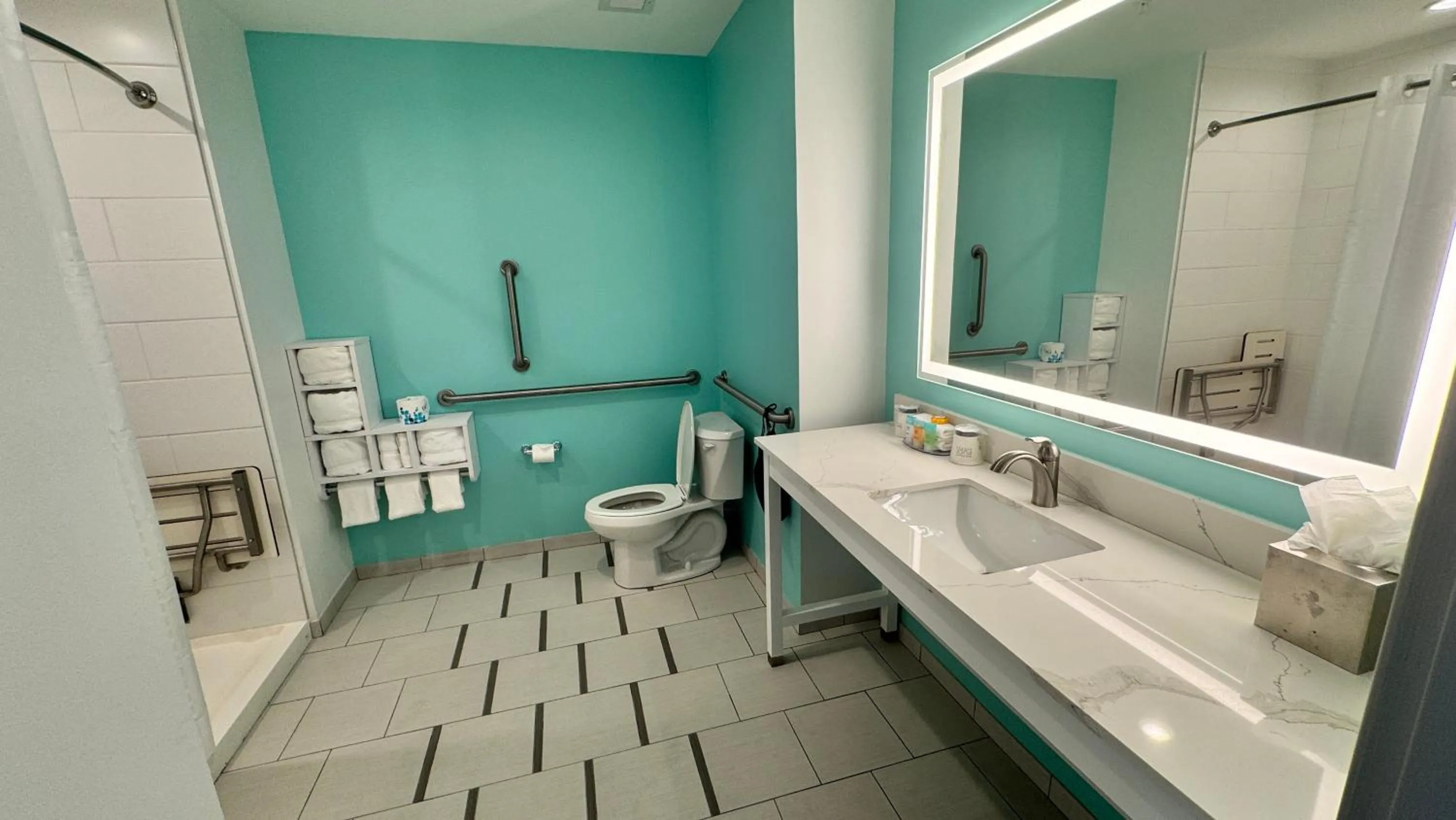 Bathroom in ChartHouse Clearwater Beach Marina Hotel