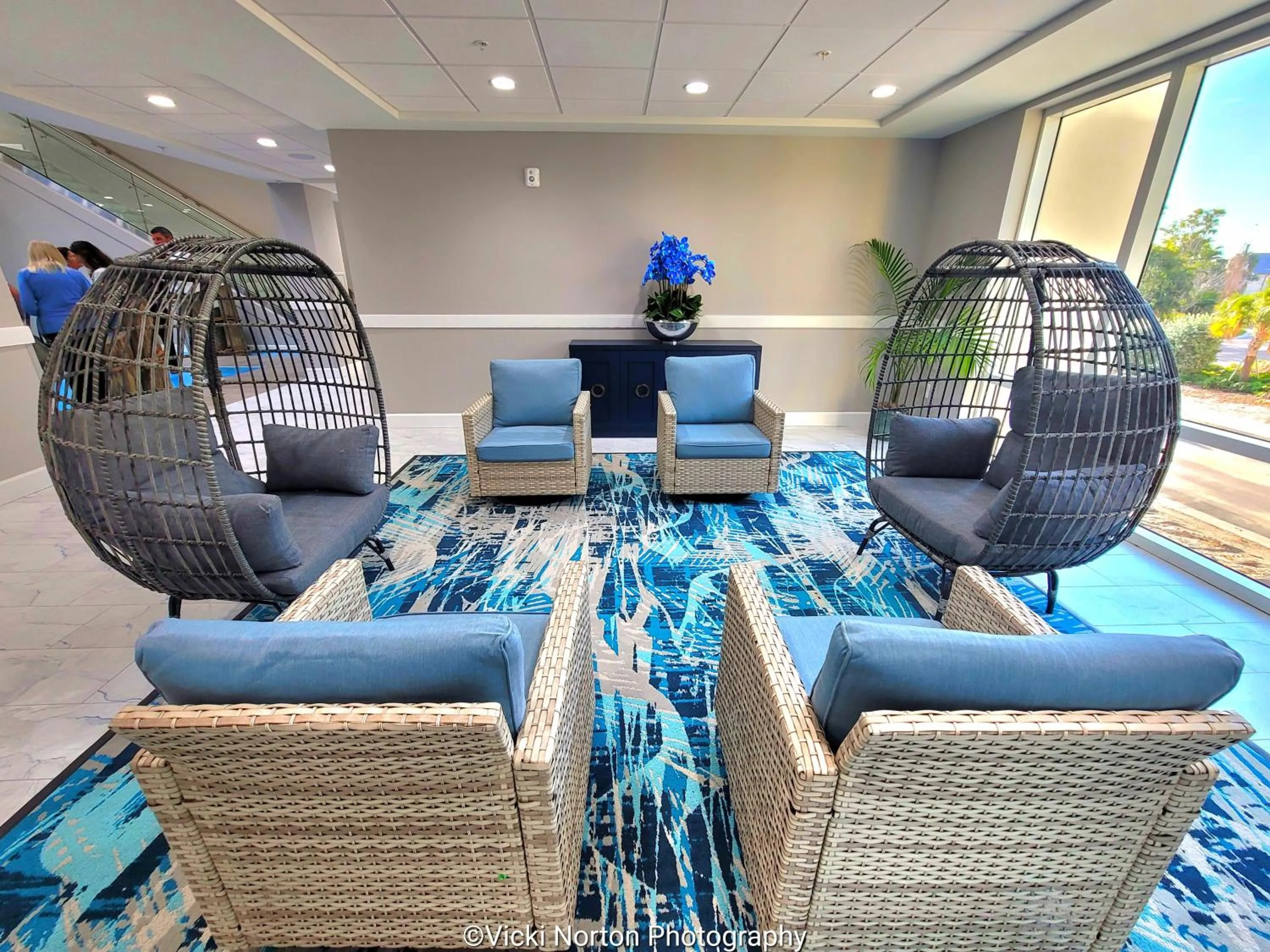 Seating area in ChartHouse Clearwater Beach Marina Hotel