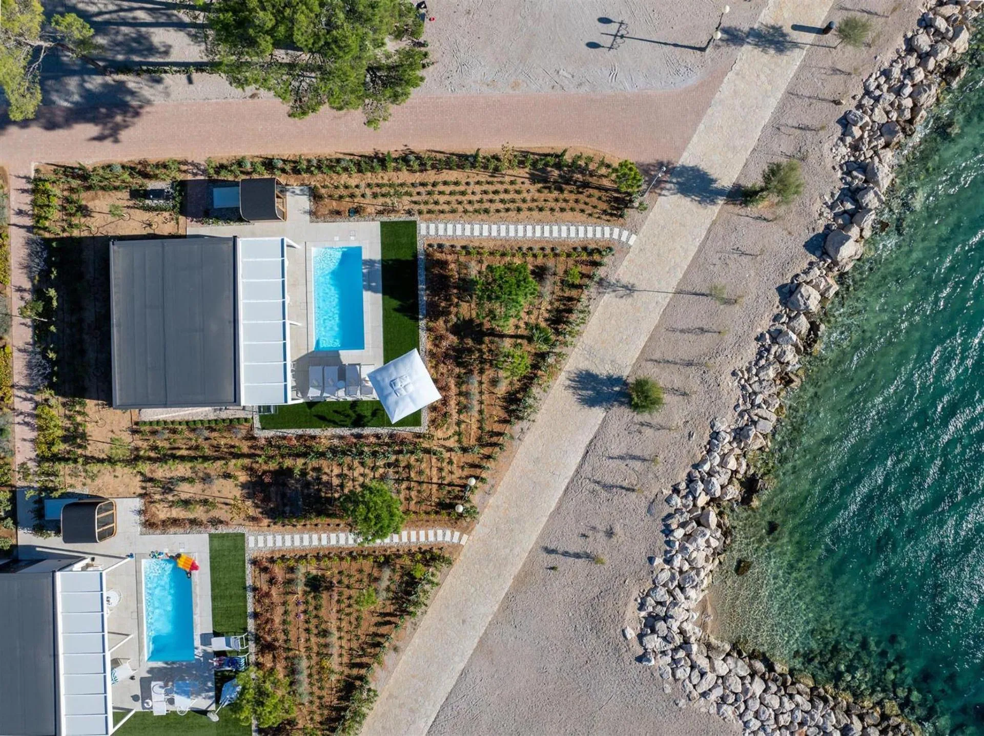 Bird's eye view in Amadria Exclusive Beach Villa