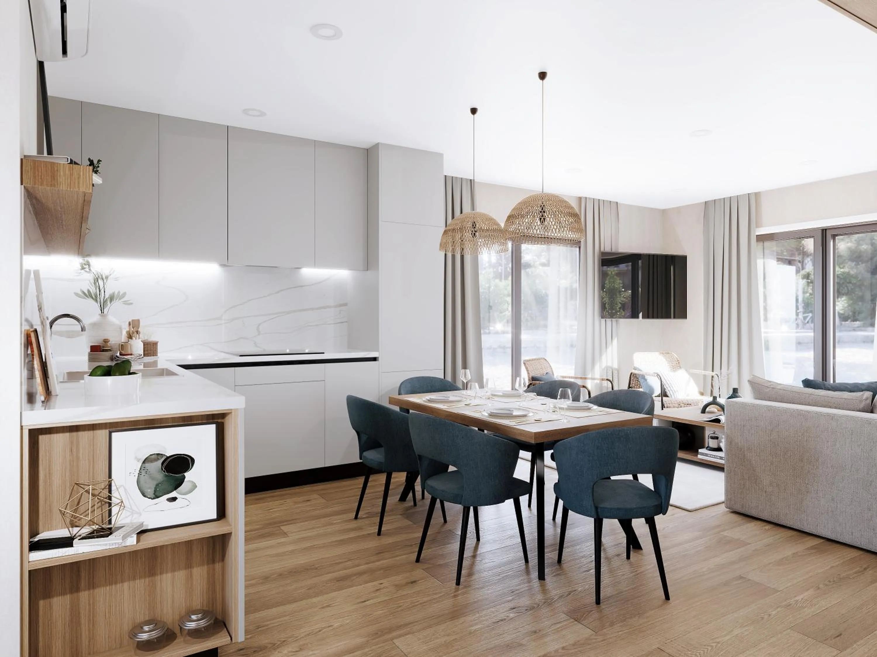 Kitchen or kitchenette in Amadria Exclusive Beach Villa