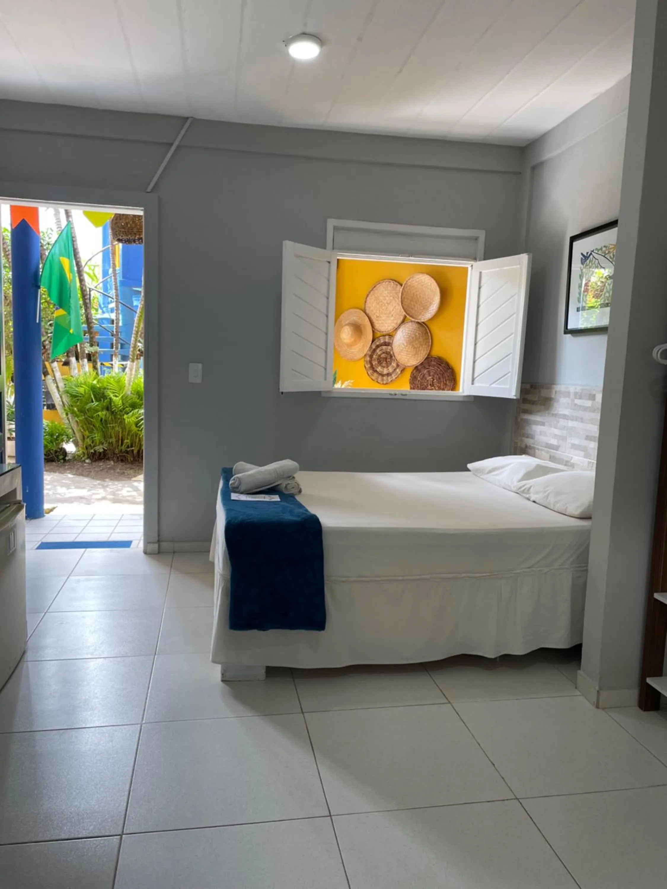 Bed in Pousada Girassol