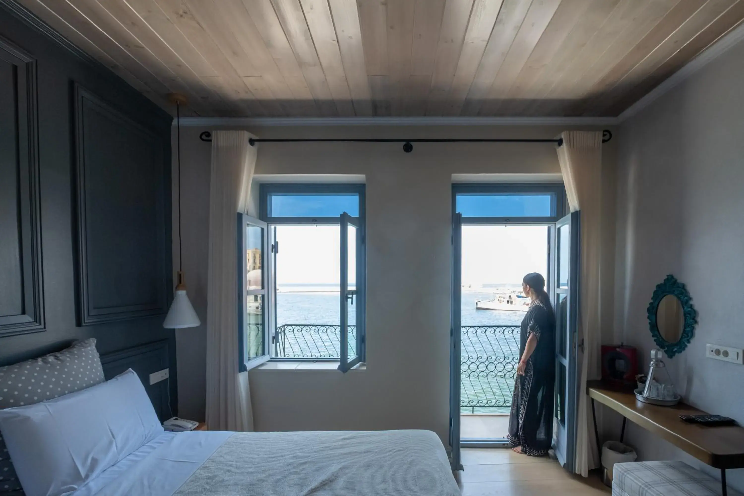 Sea view, Bed in Elia Zampeliou Hotel Sea view, Bed in Elia Zampeliou Hotel