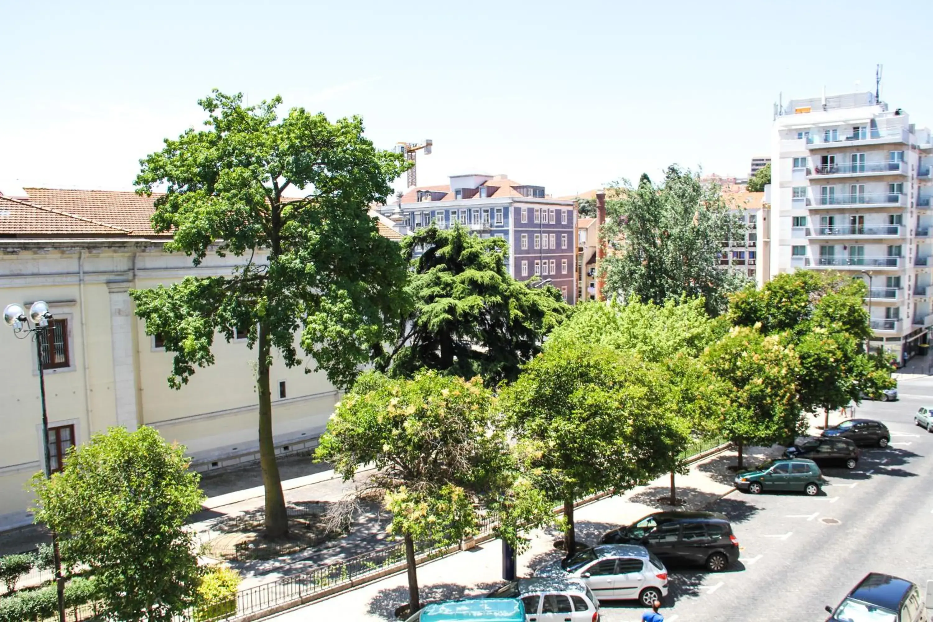 Garden view in Shangri-La Hostel Anjos Garden view in Shangri-La Hostel Anjos