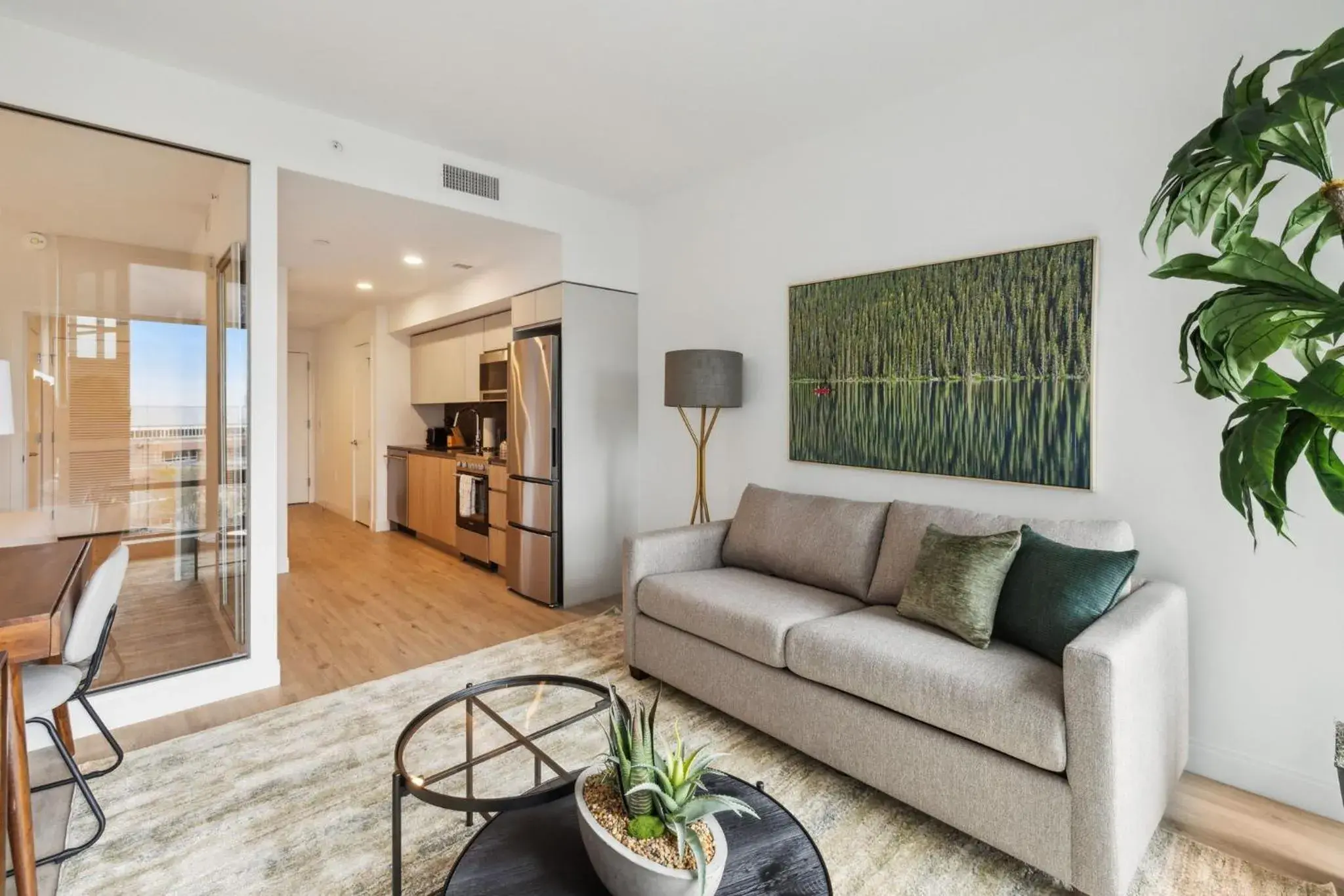 Living room in Placemakr Buzzard Point Living room in Placemakr Buzzard Point