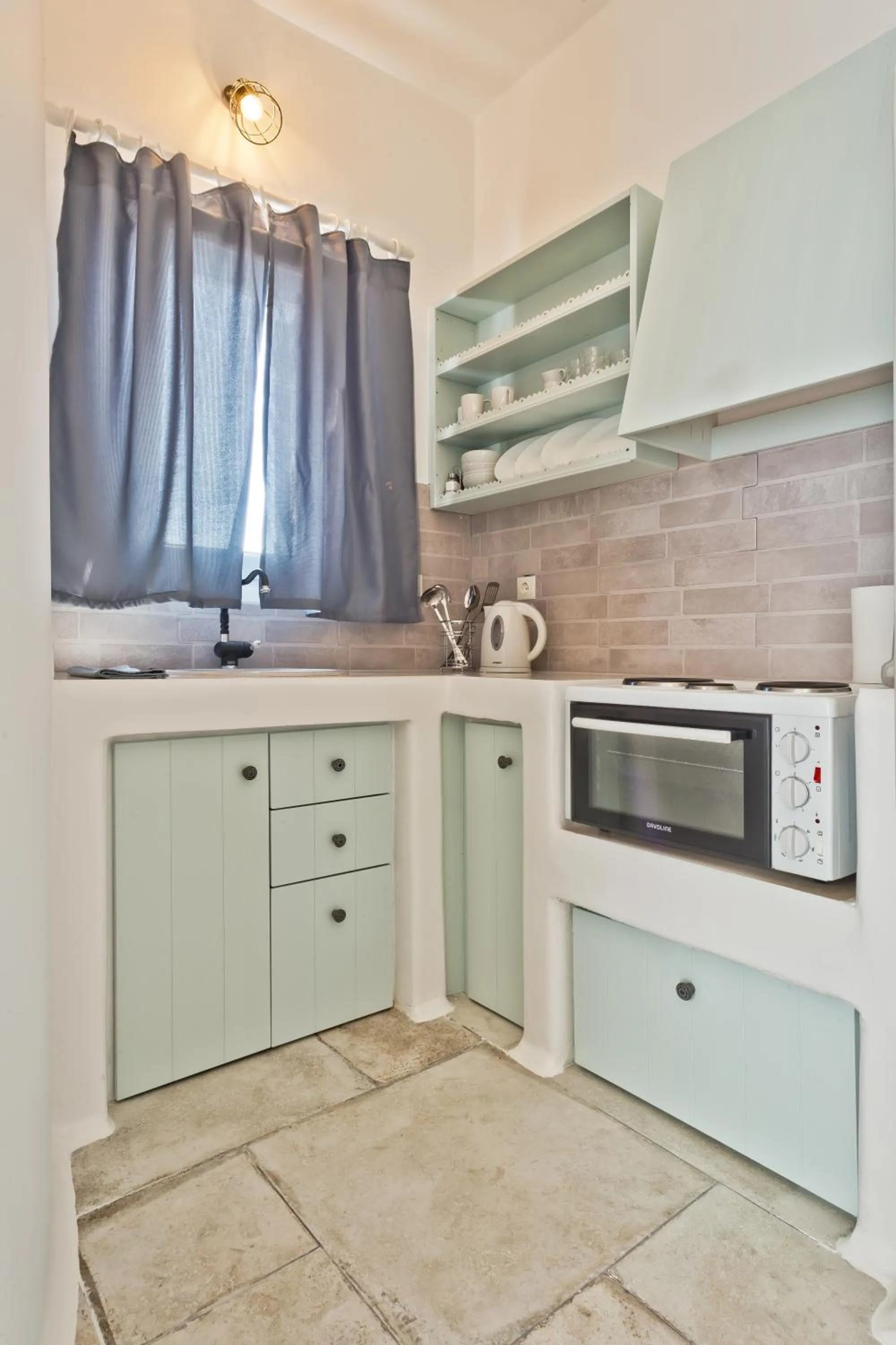 Kitchen or kitchenette in Villa Stamatina