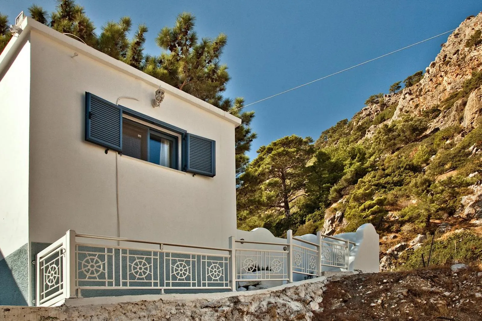 Bird's eye view in Villa Stamatina