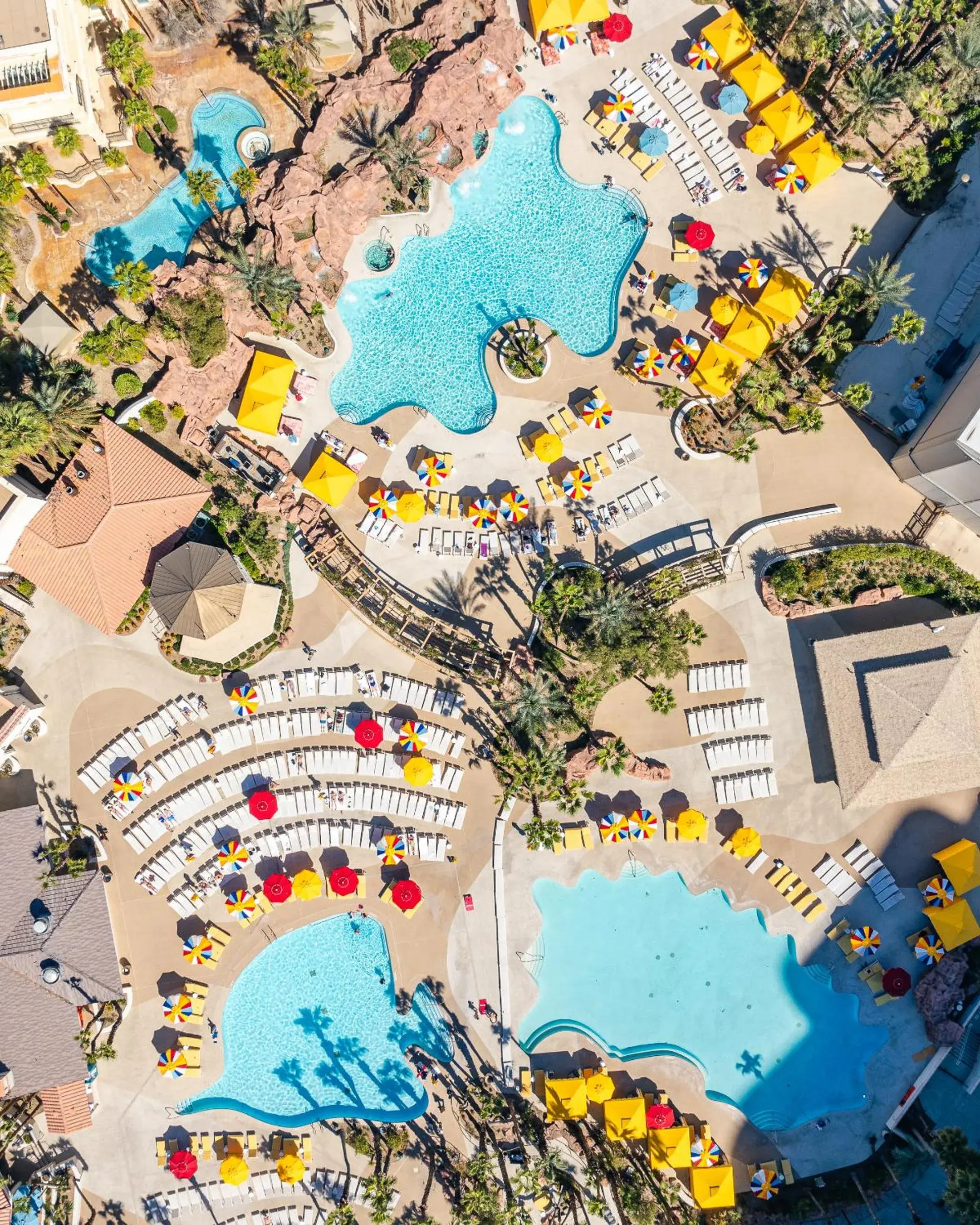 Pool view in Masquerade Tower at Rio Hotel & Casino Pool view in Masquerade Tower at Rio Hotel & Casino