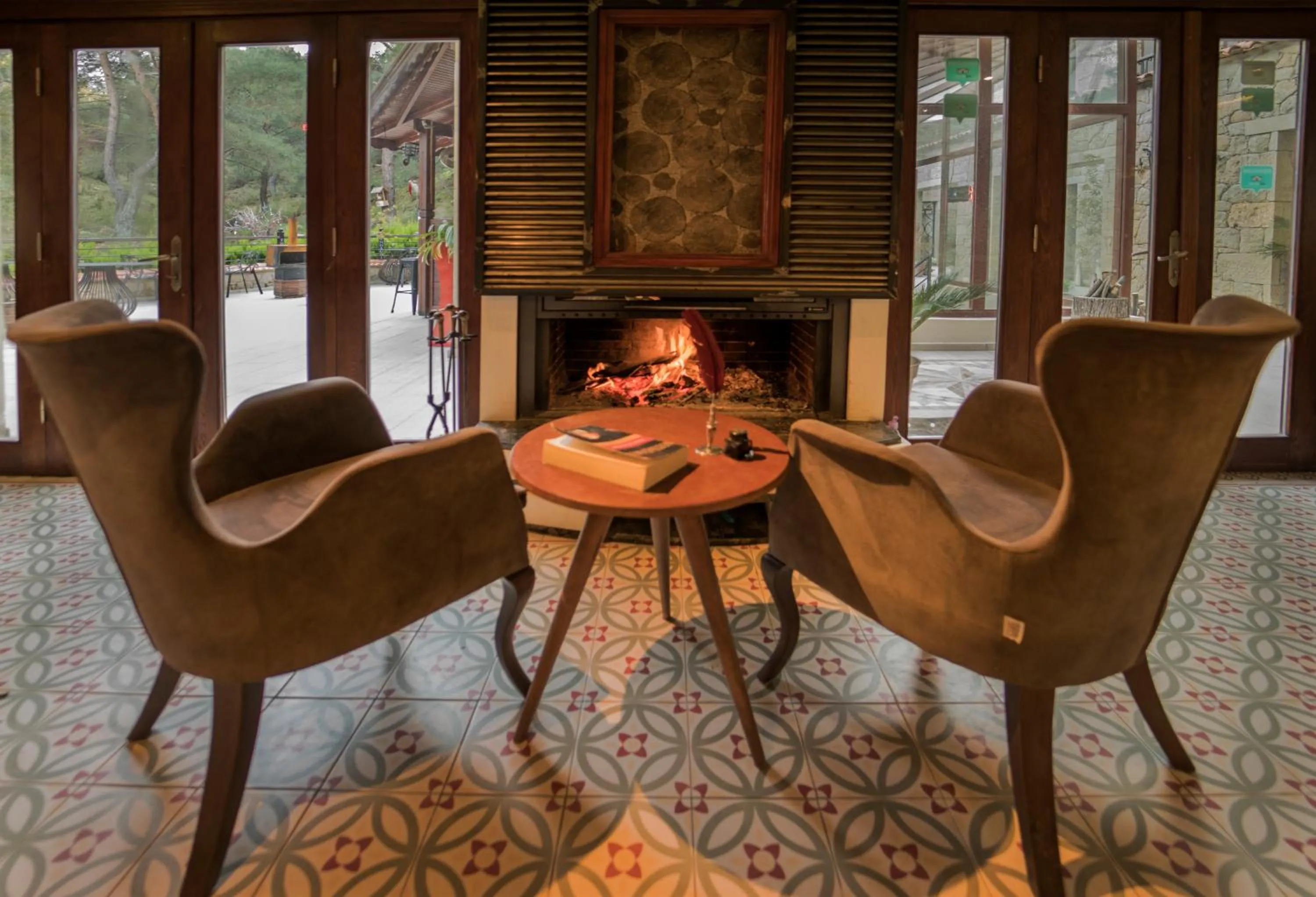 Lounge or bar in Kazdaglari Karye Müze Hotel