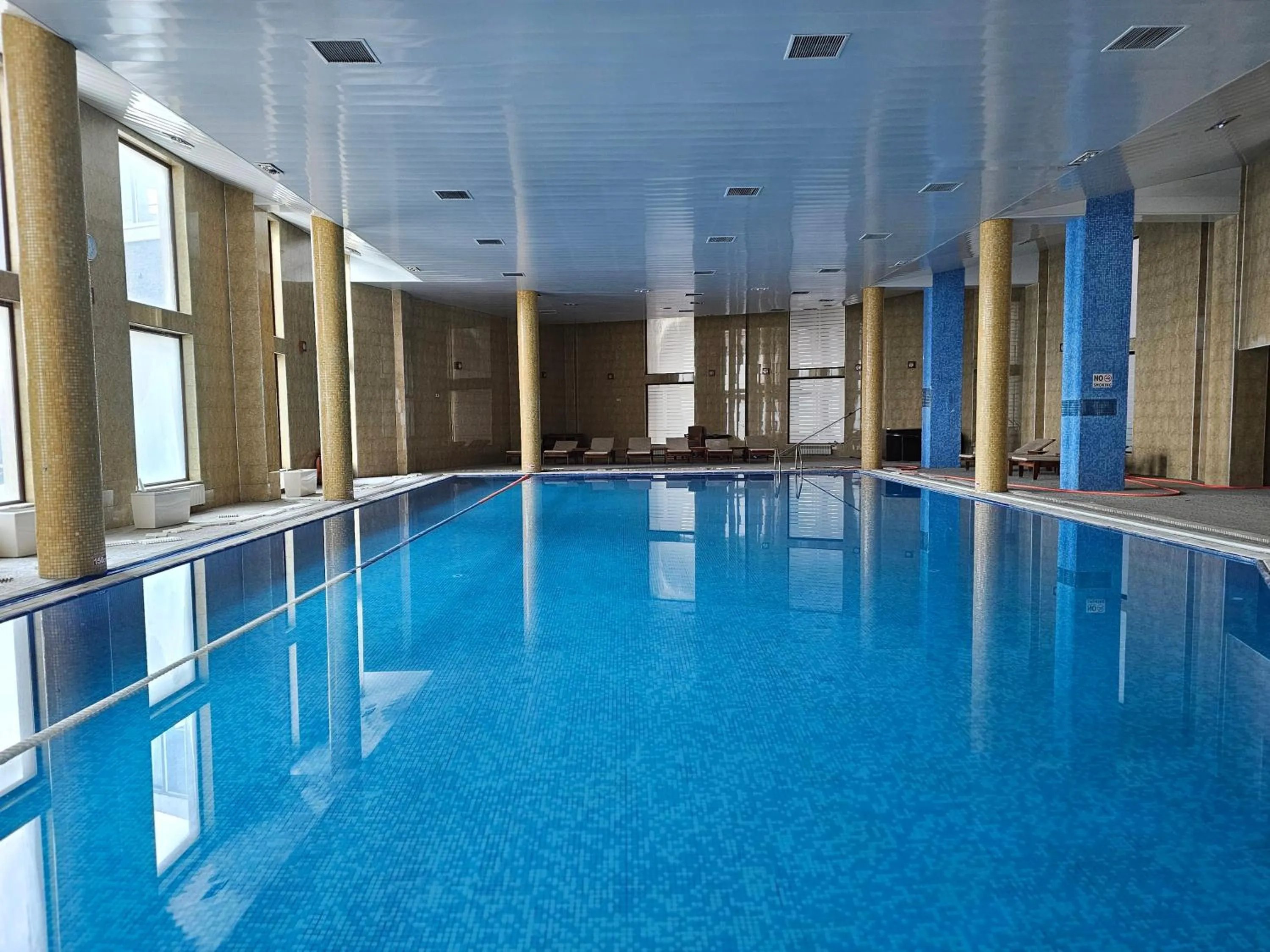 Pool view in Crown Suites Hotel