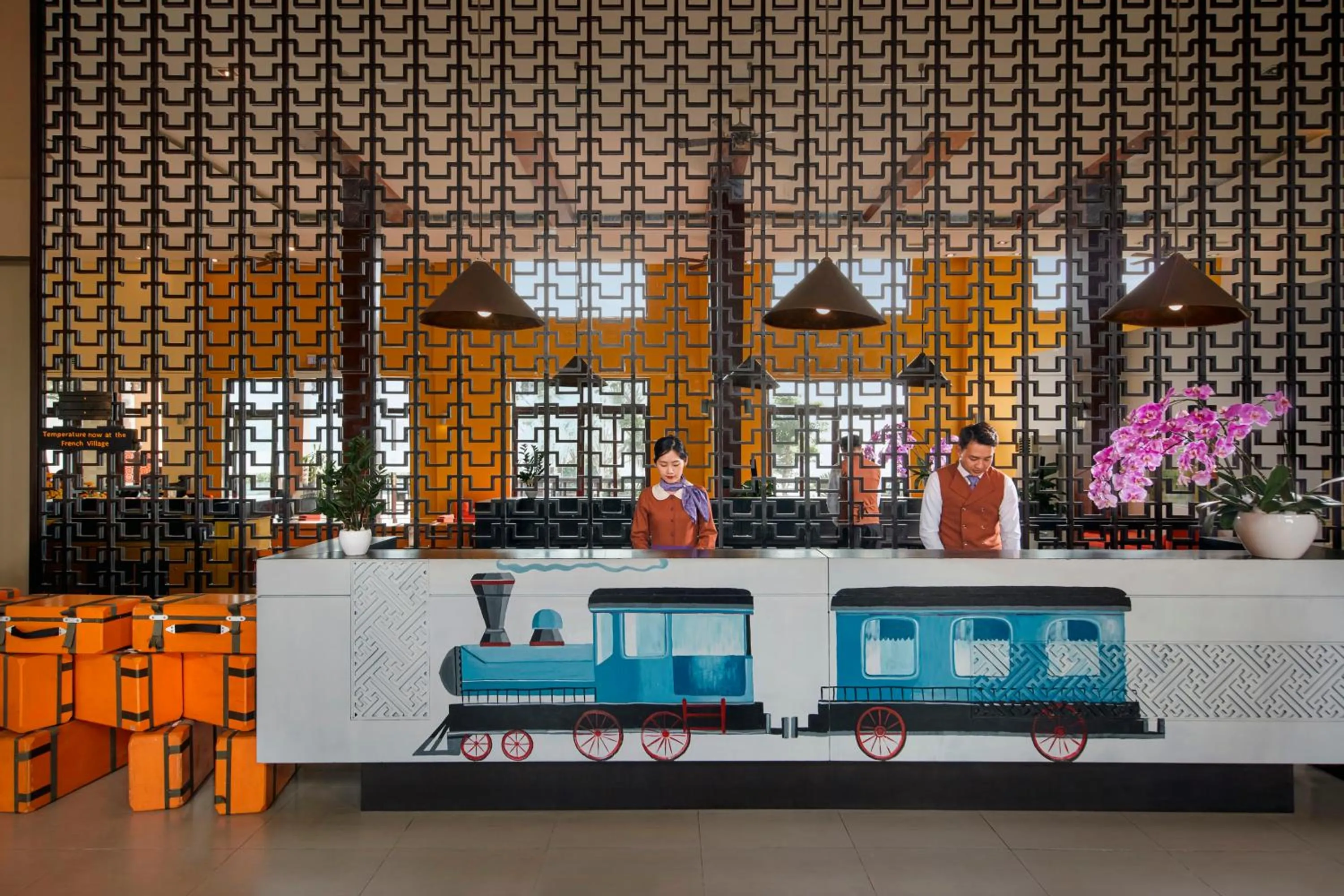 Lobby or reception in Mercure Danang French Village Bana Hills